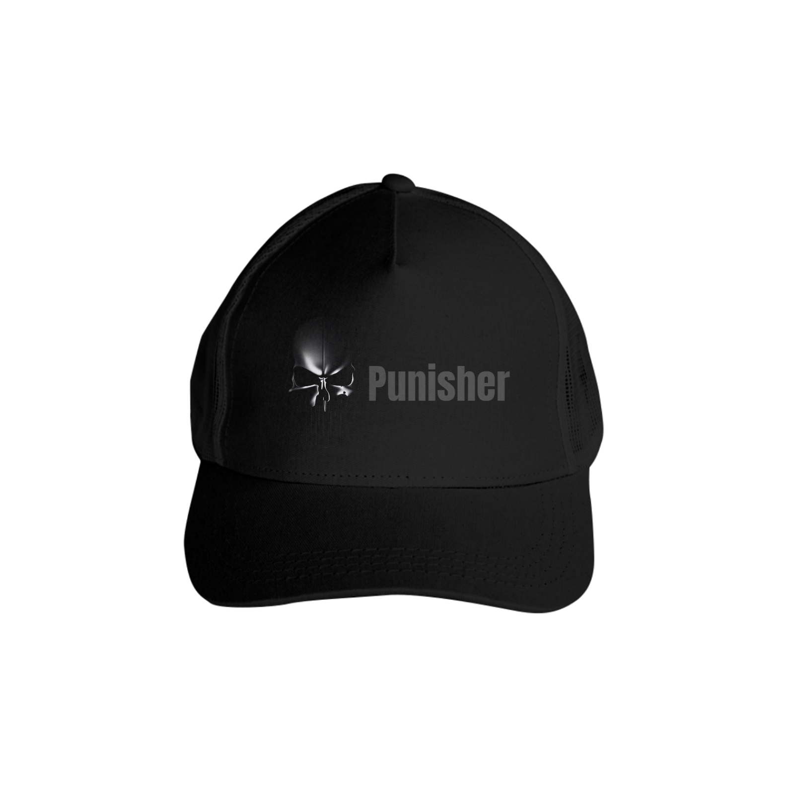Nome do produto: Boné Americano com tela - Punisher