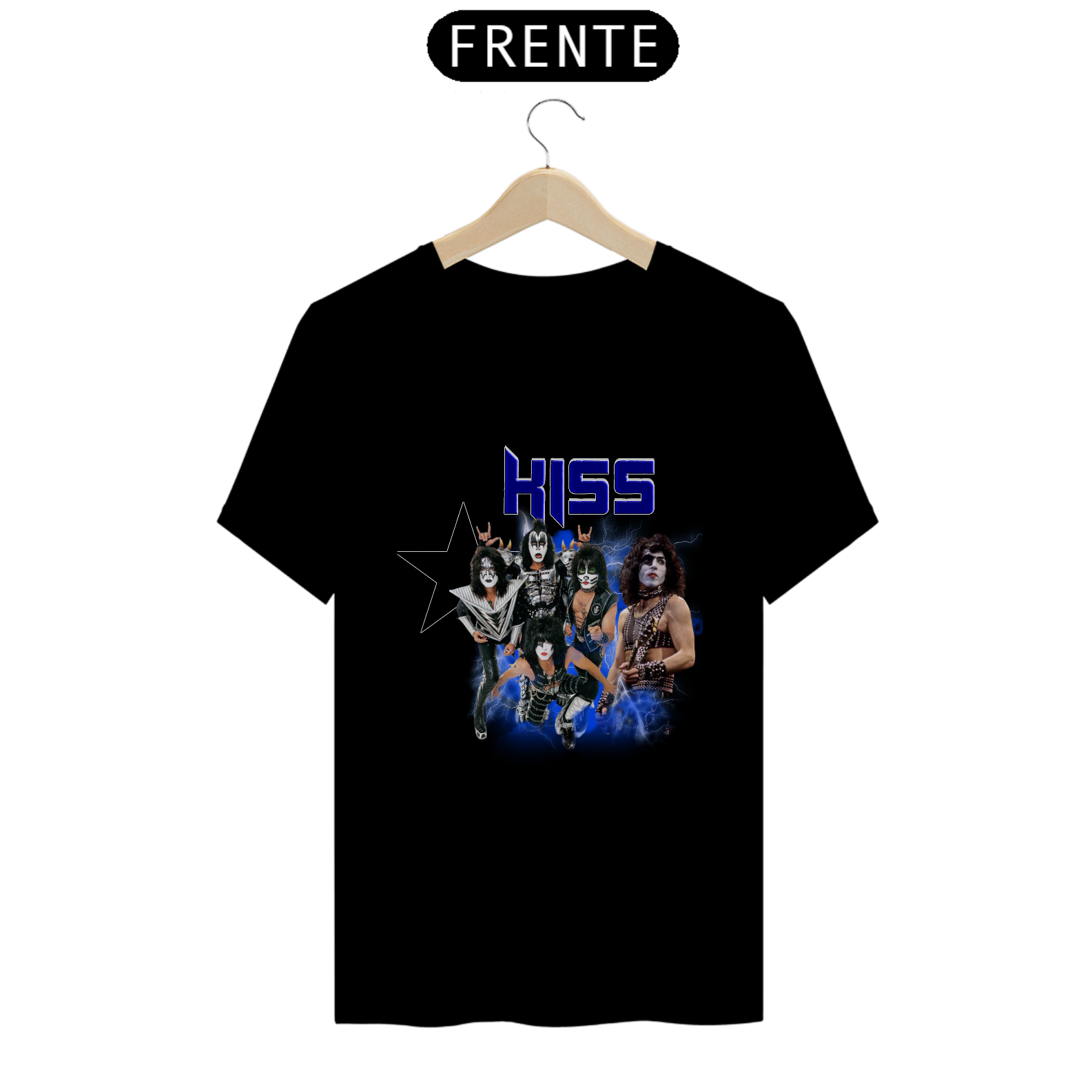 Nome do produto: Camiseta Banda Kiss