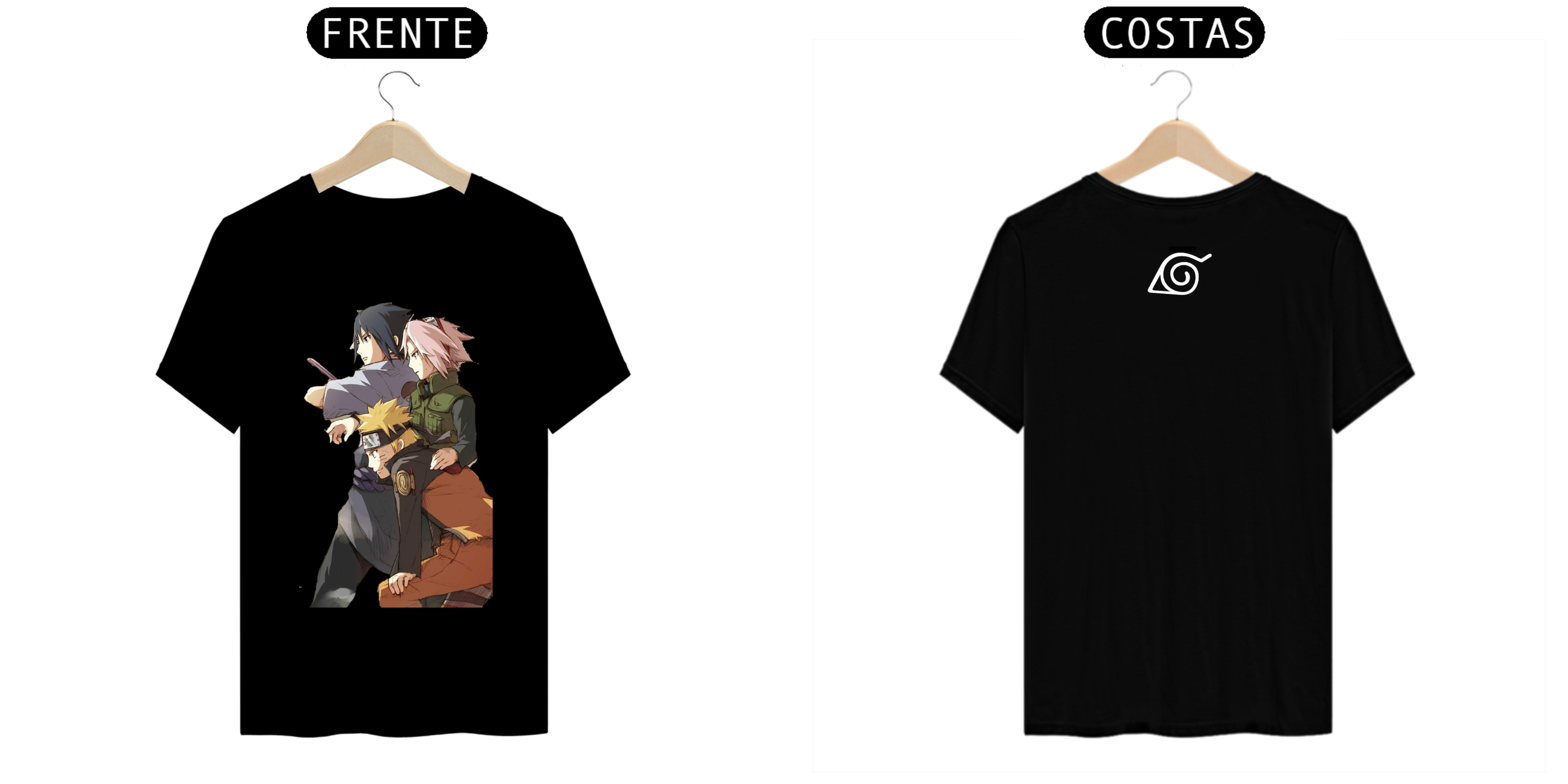 Nome do produto: T-SHIRT COLEÇÃO NARUTO
