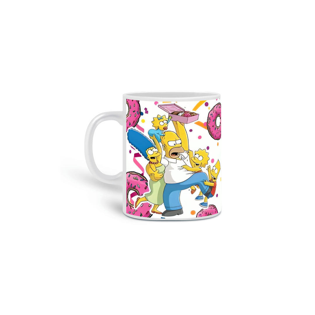 Nome do produto: CANECA OS SIMPSONS - ROSQUINHAS