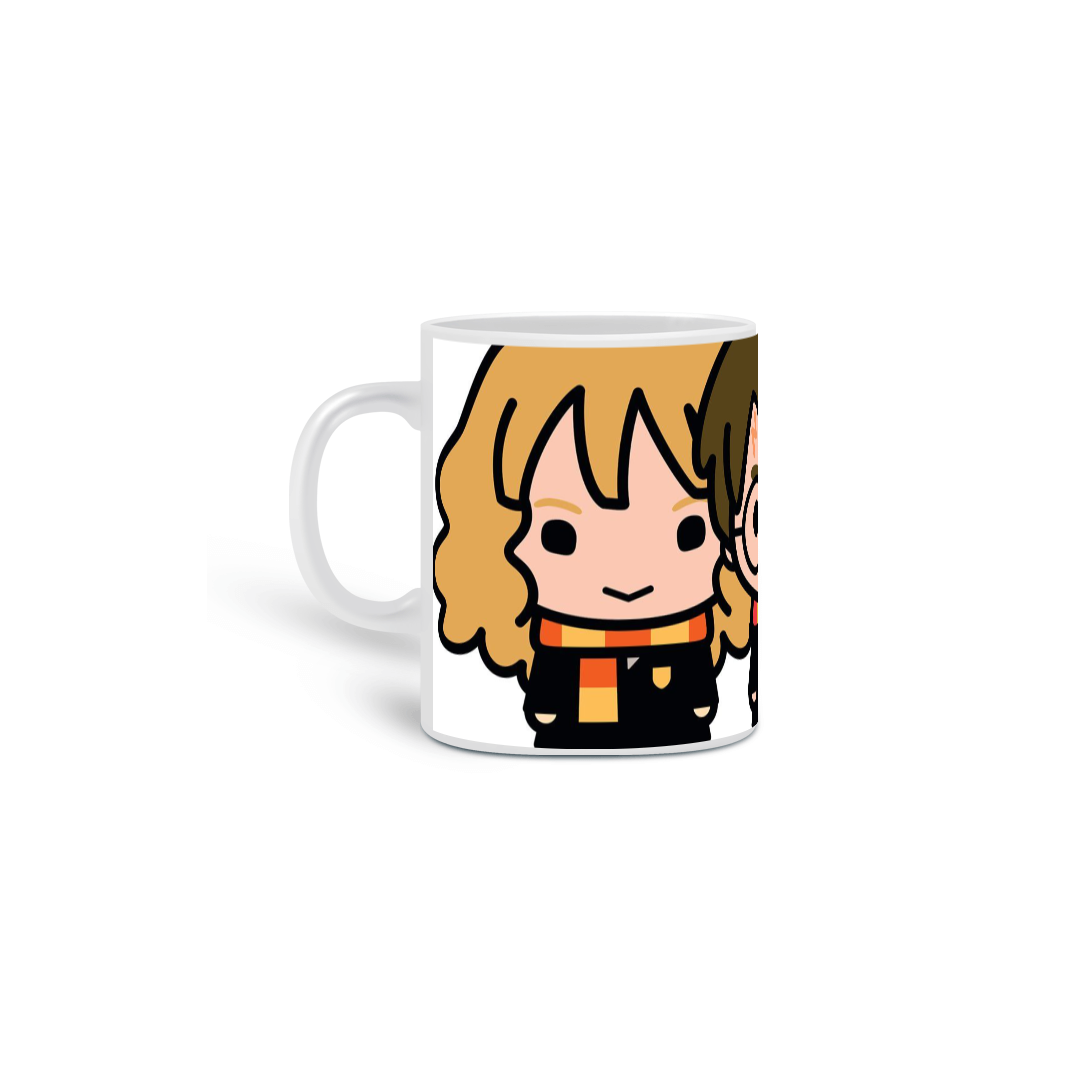 Nome do produto: CANECA HERMIONE, HARRY E RONY