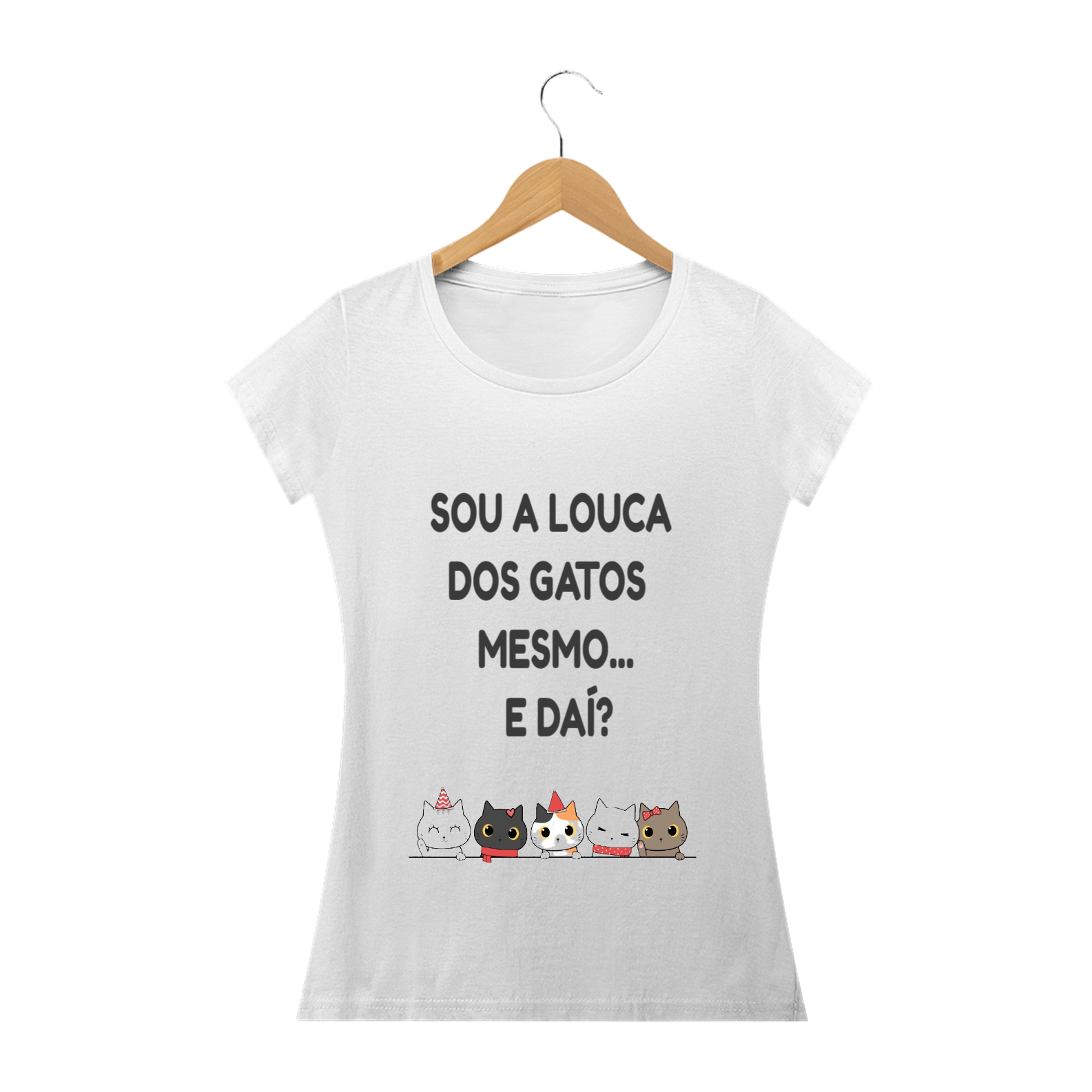 Nome do produto: Blusa Baby long Quality Louca dos Gatos