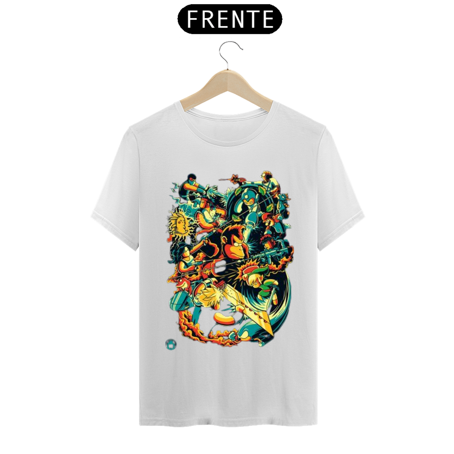 Nome do produto: Camiseta Nostalgia Nintendo Anos 90 