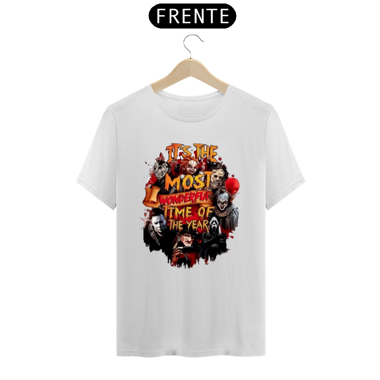 Nome do produto: Camiseta Vilões de Terror