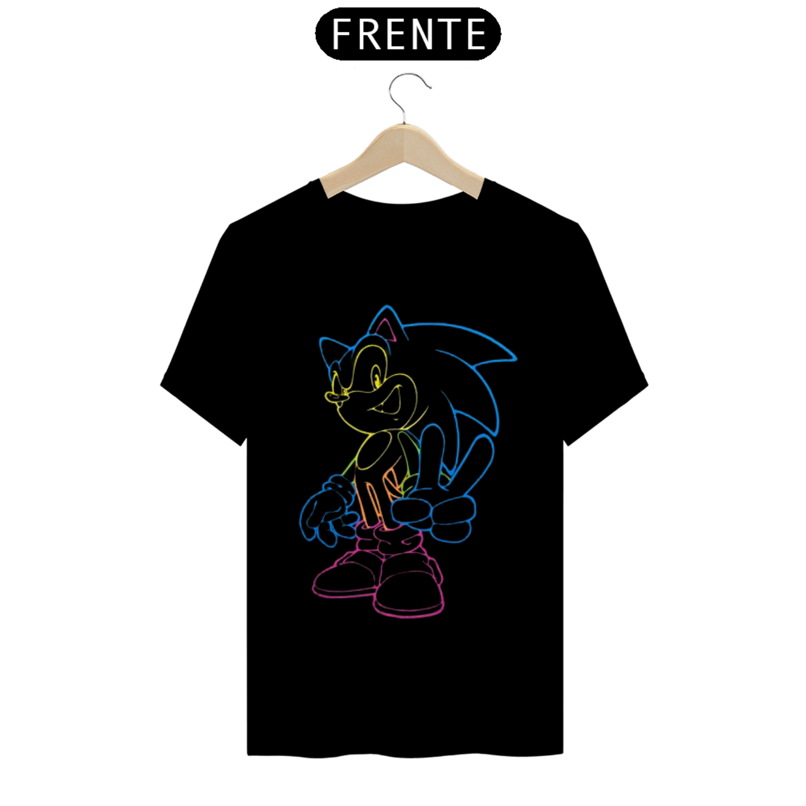 Nome do produto: Camiseta Sombreado Sonic