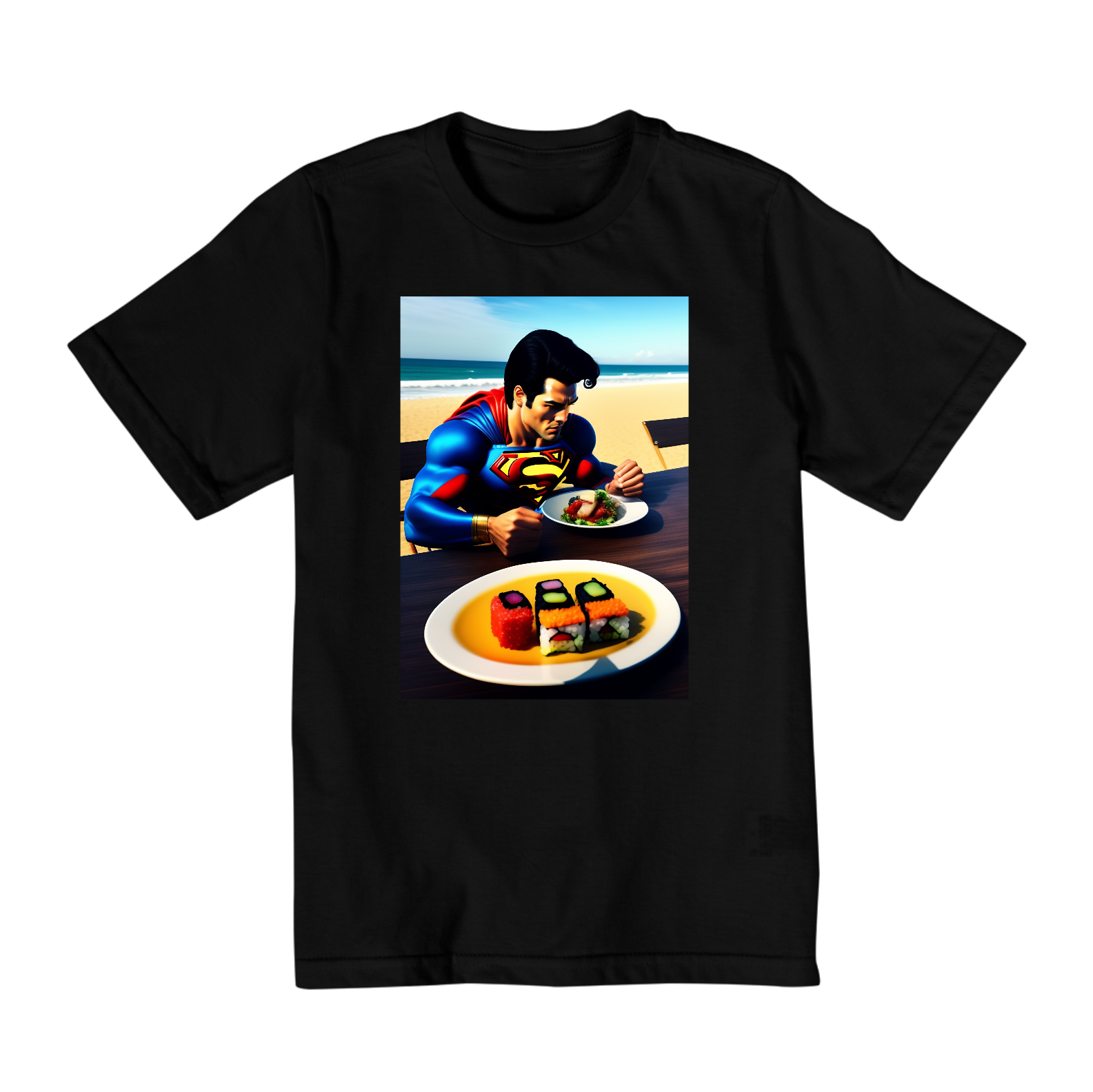 Nome do produto: T-Shirt Superman Sushi