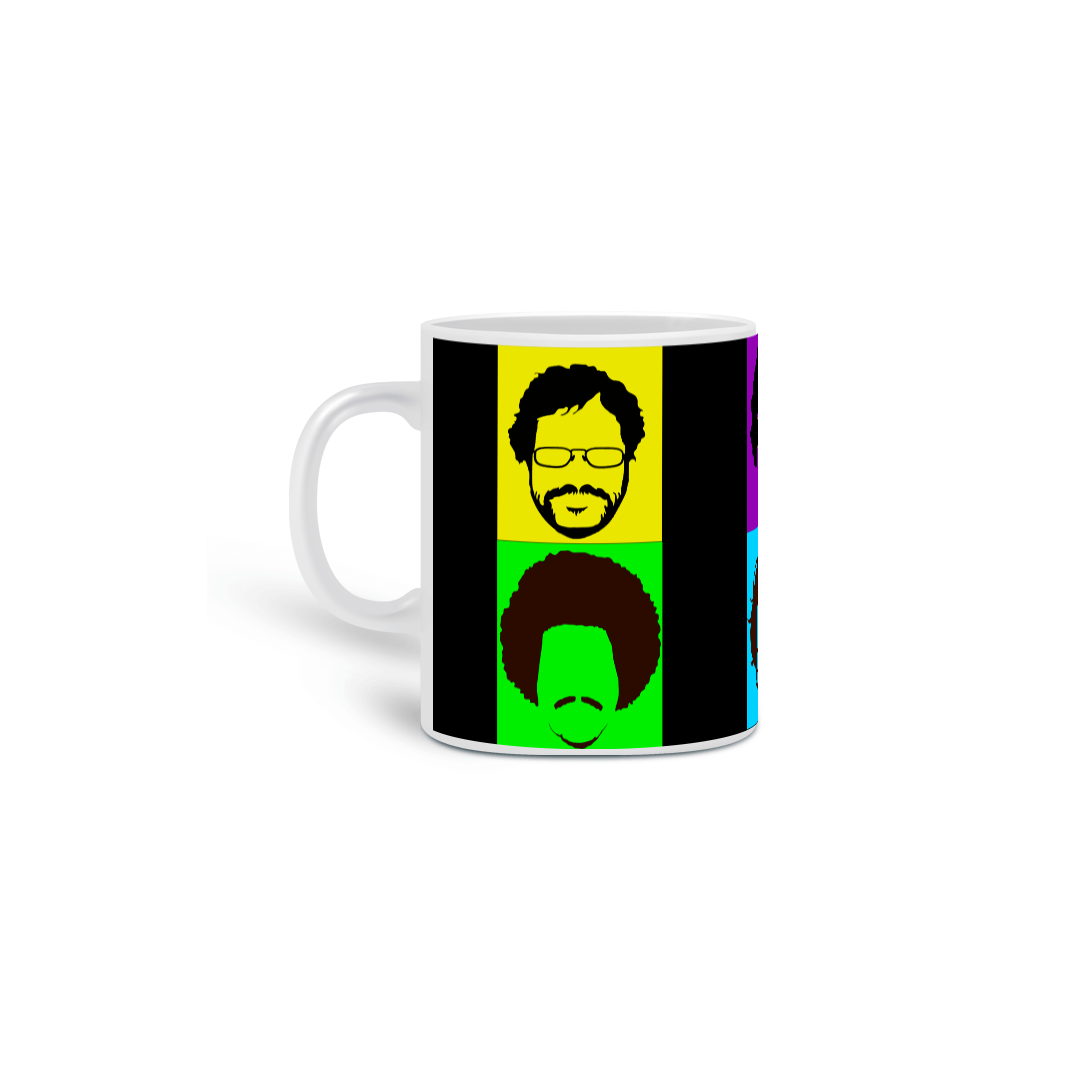 Nome do produto: Caneca Cantores Brasileiros