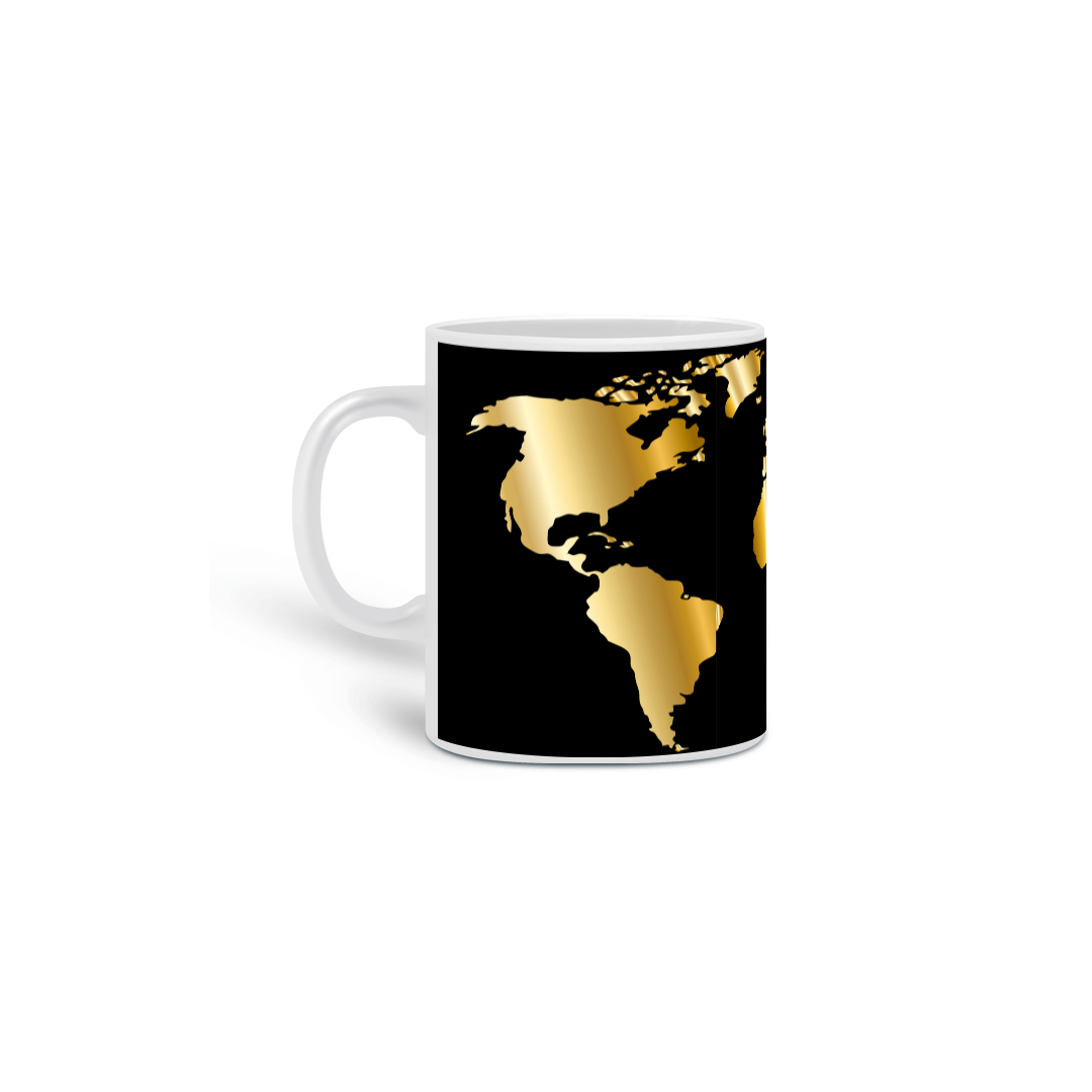 Nome do produto: Caneca Mapa Mundi