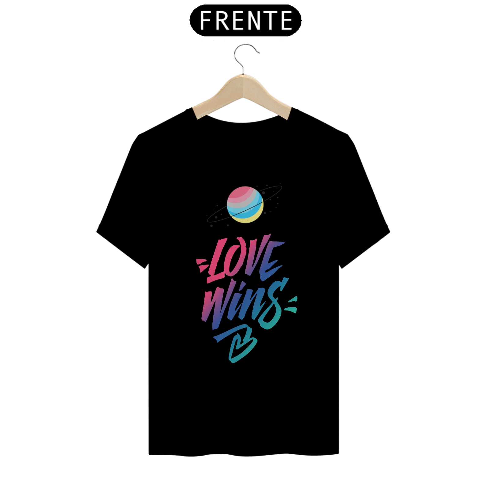 Nome do produto: Camiseta Love Wins
