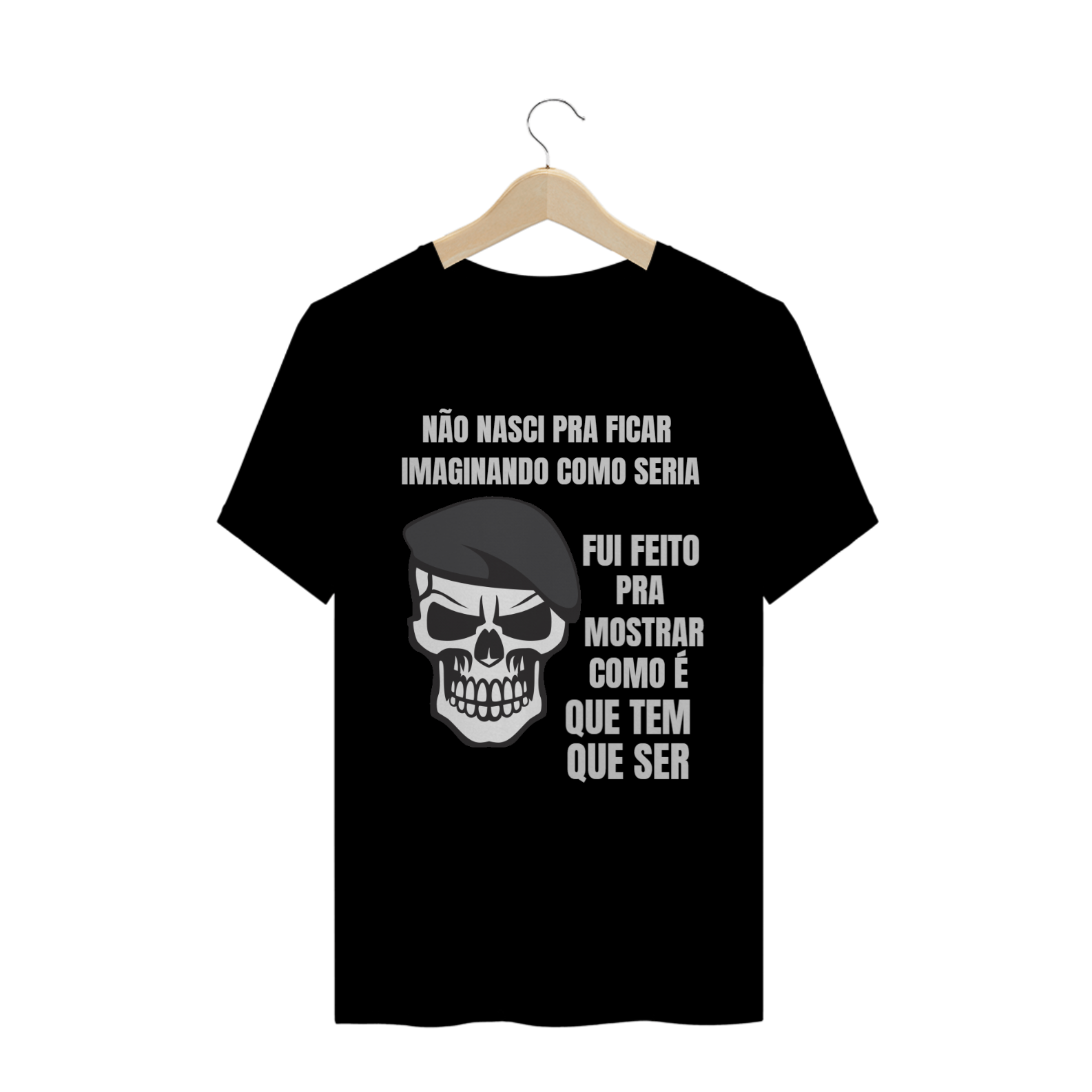 Nome do produto: Camiseta Futuro Policial - Preta