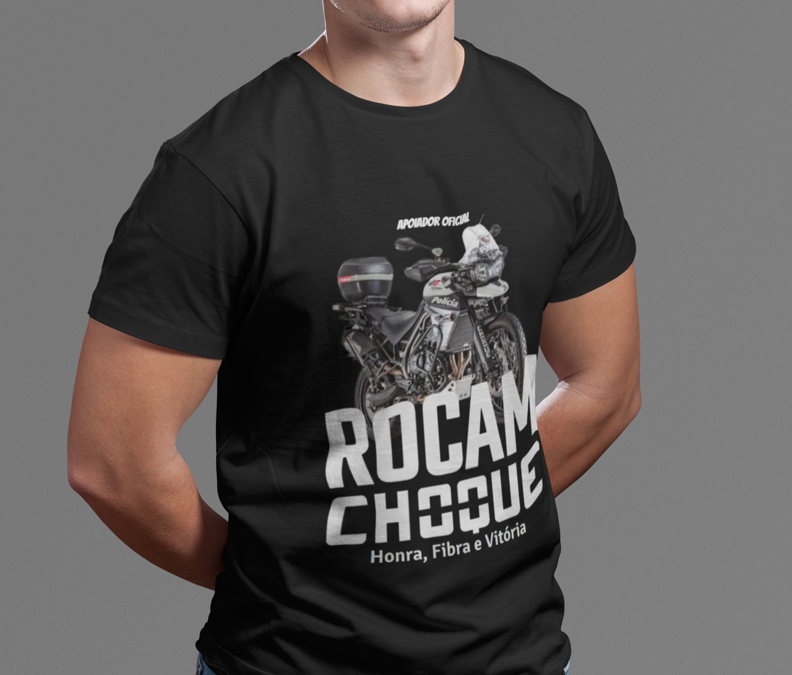 Nome do produto: Camiseta ROCAM CHOQUE - Apoiador 