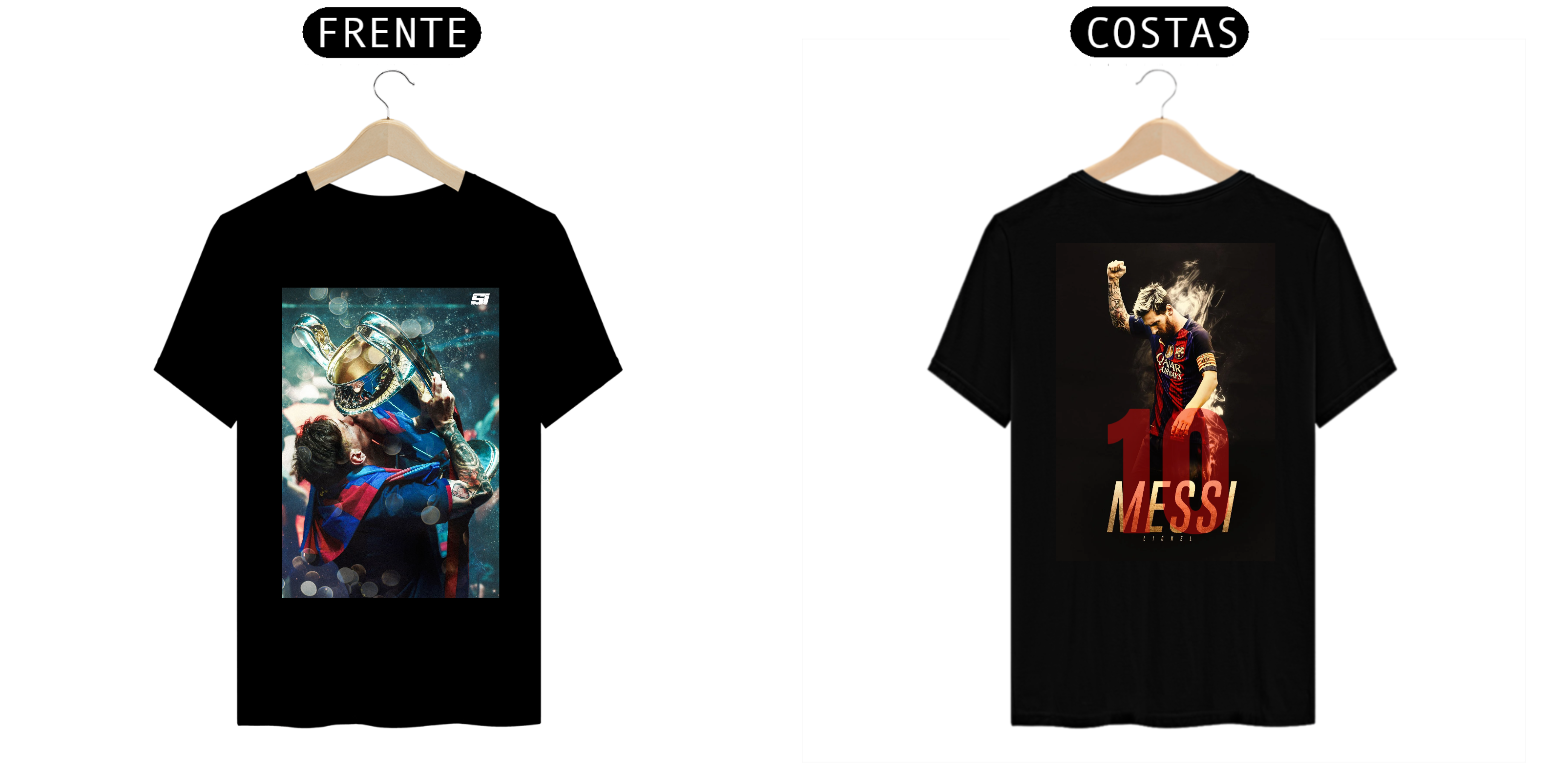 Nome do produto: camisetas com estampas de messi 
