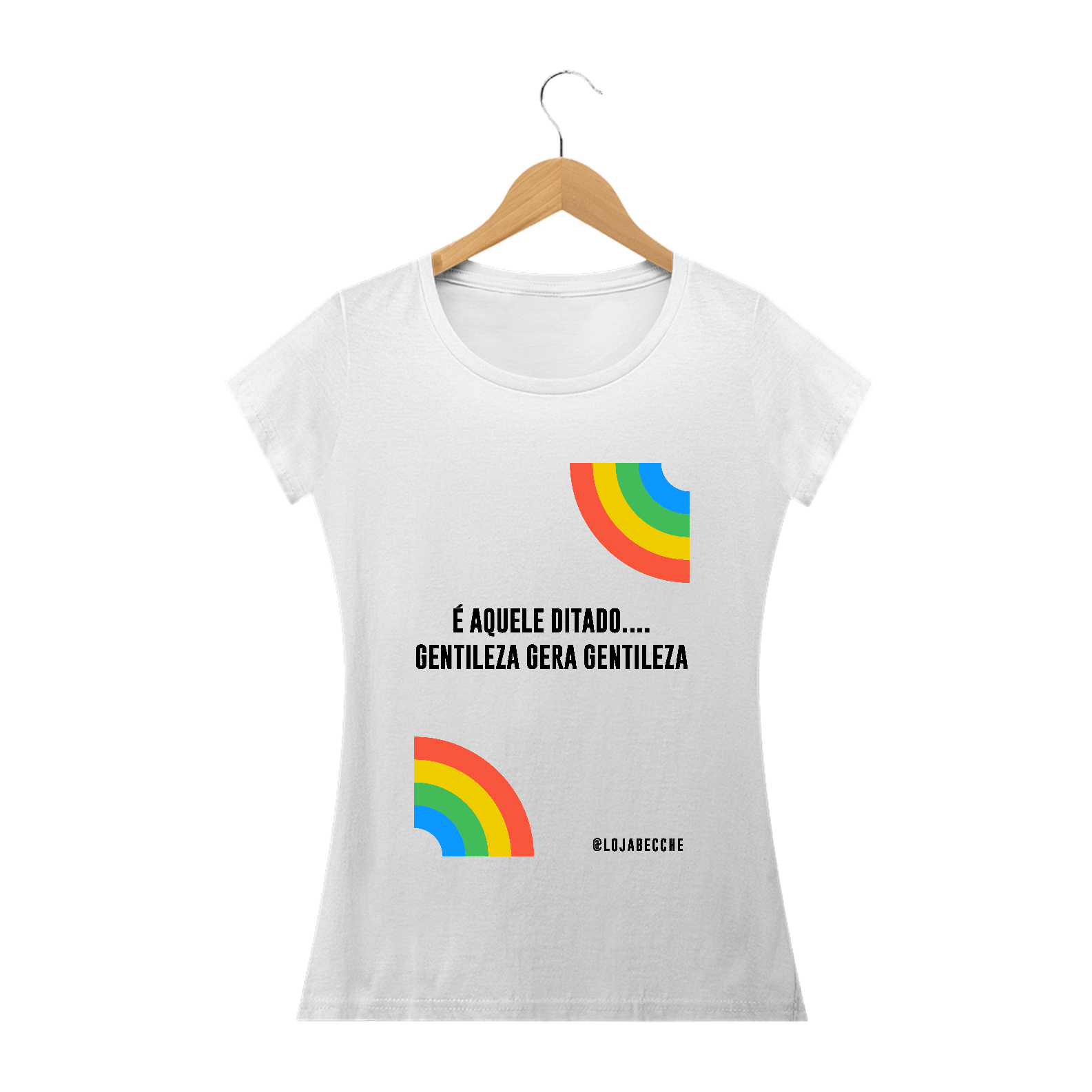 Nome do produto: Camiseta BabyLook | Gentileza Gera Gentileza