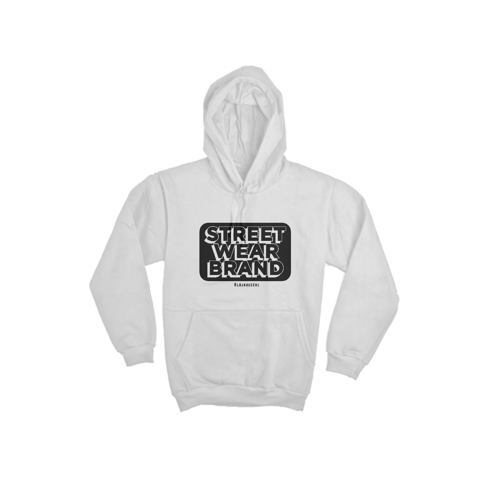 Nome do produto: Moletom Canguru (branco ou cinza) | StreetWear Urbano