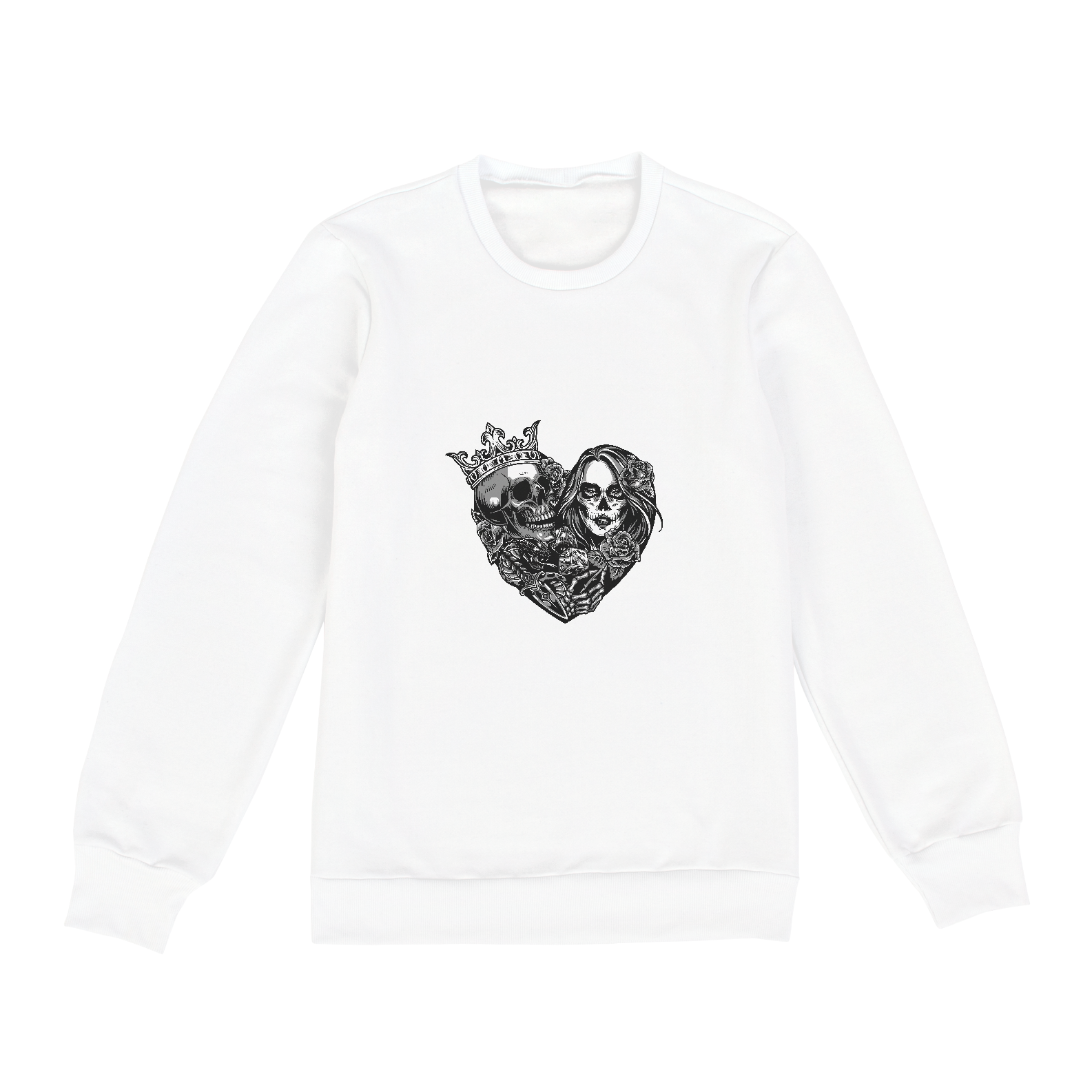 Nome do produto: Amor Bandido (moletom branco unissex)