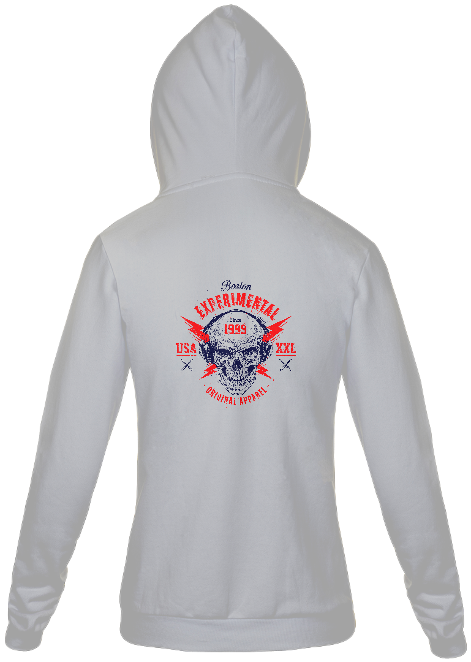 Nome do produto: Experimental (moletom com ziper unisex branco ou cinza)