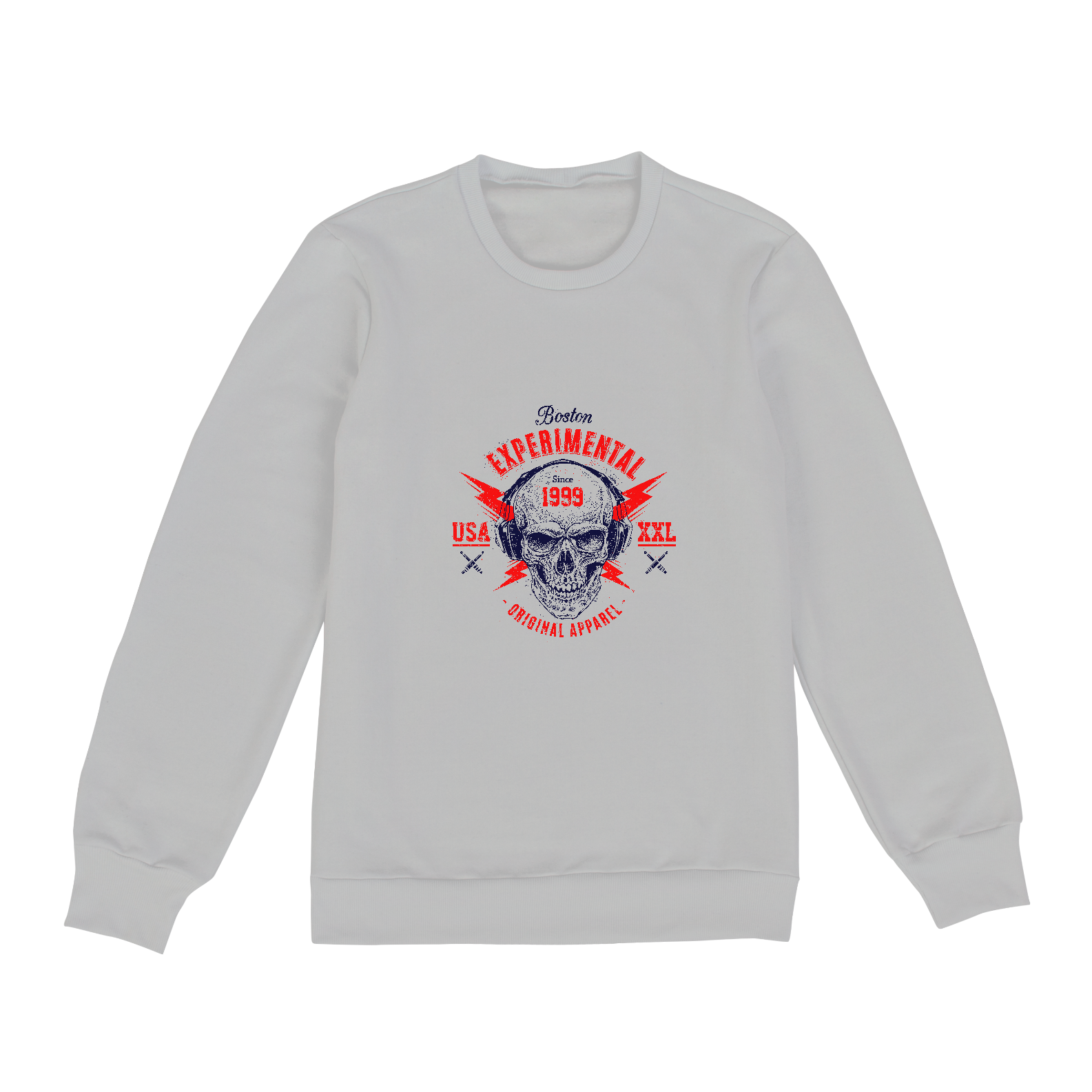 Nome do produto: Experimental (moletom fechado unisex cinza ou branco)