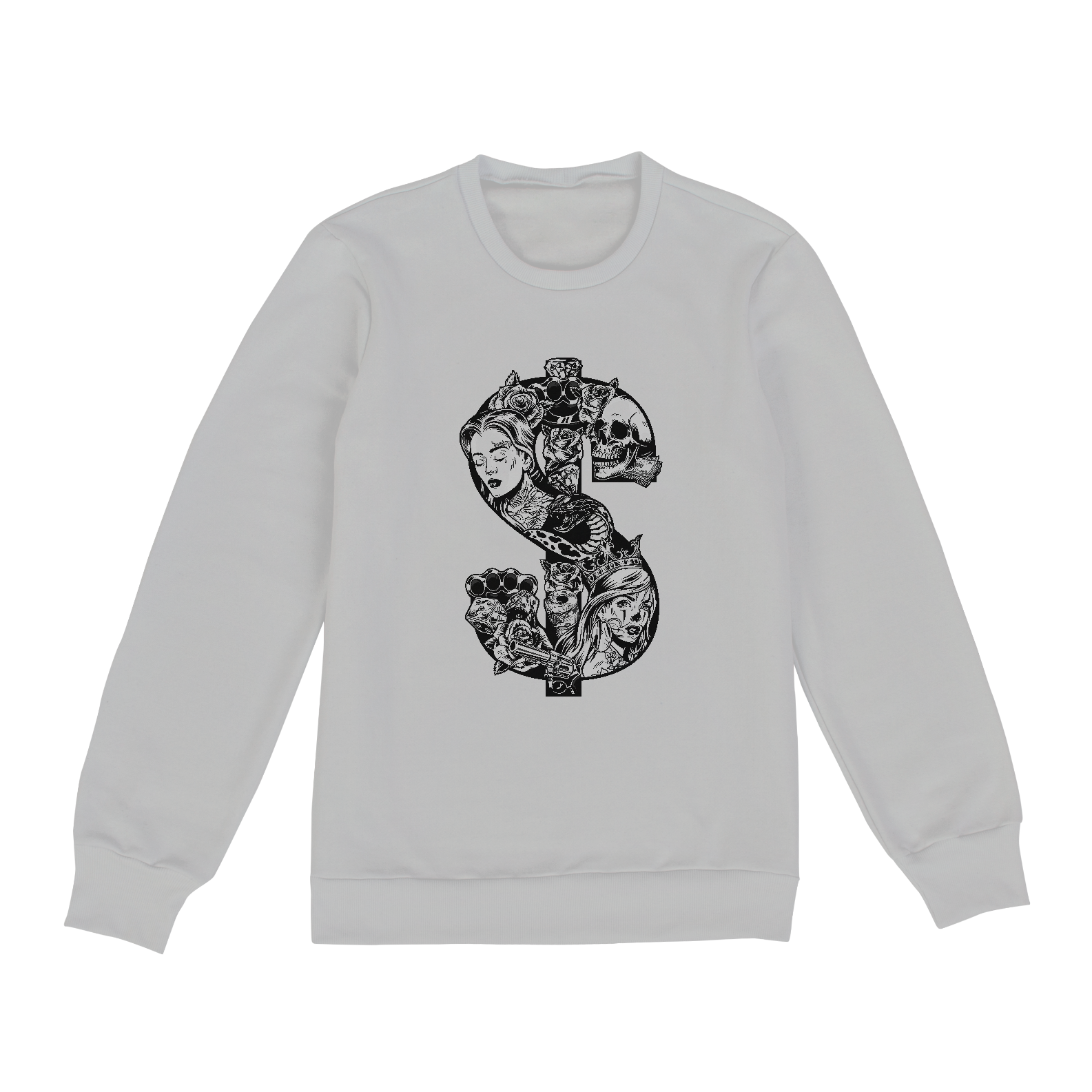 Nome do produto: $aliente (moletom fechado cinza ou branco | unissex)