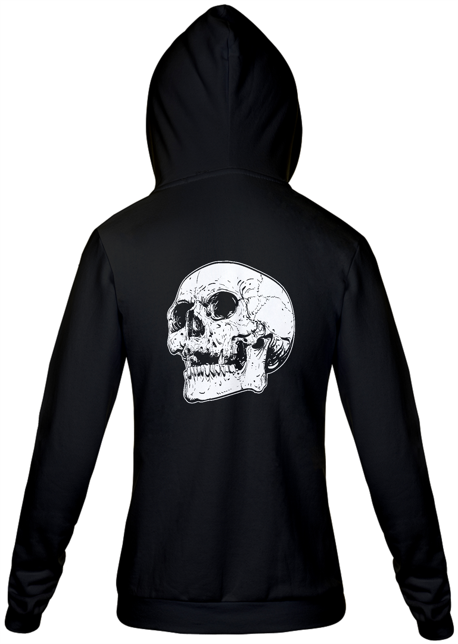 Nome do produto: Calavera (moletom c/ziper unissex preto ou cinza)