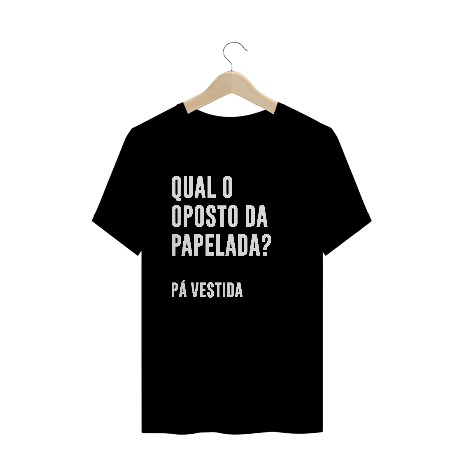 Nome do produto: Oposto da papelada (camiseta preta)