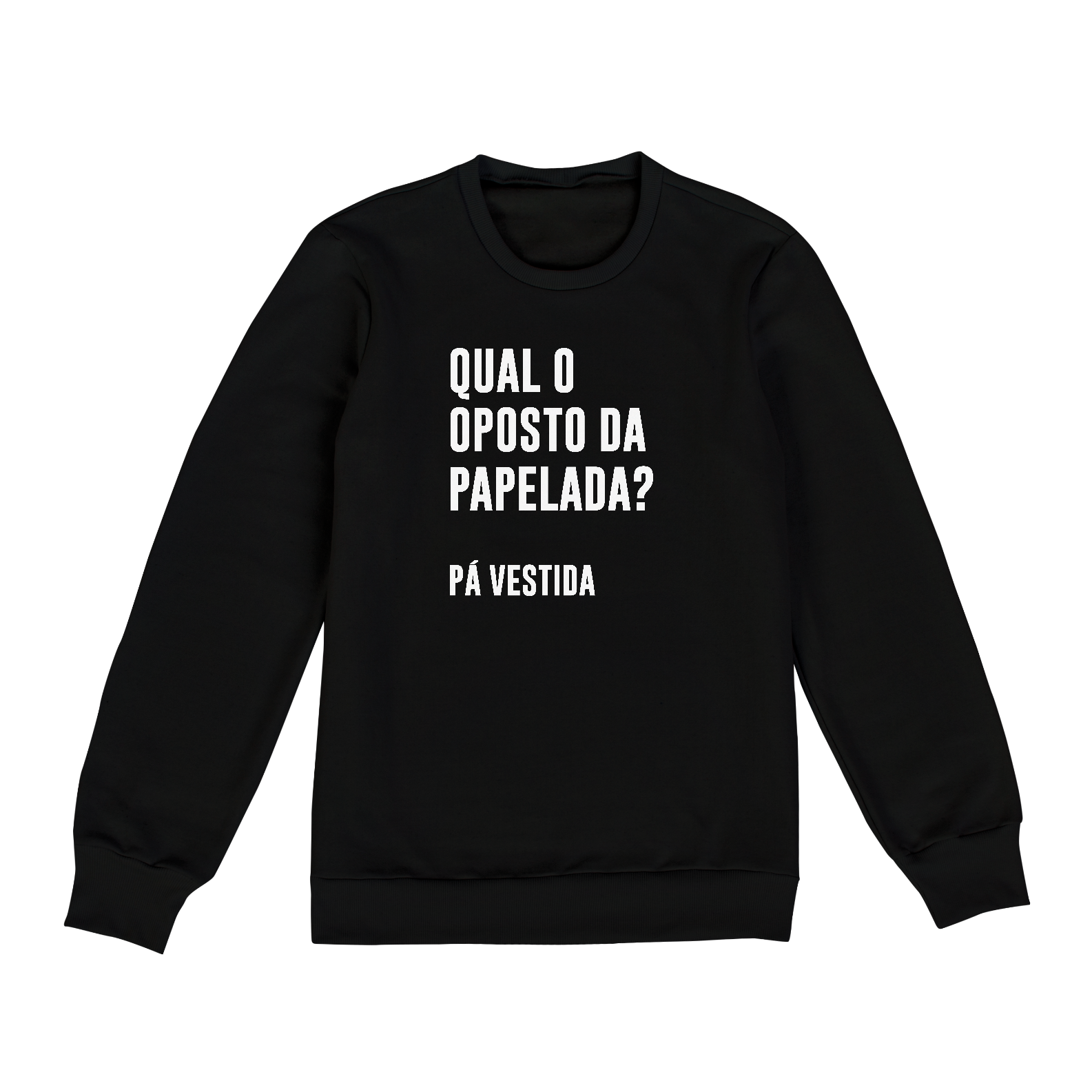 Nome do produto: Opsto da papelada? (moletom fechado preto)