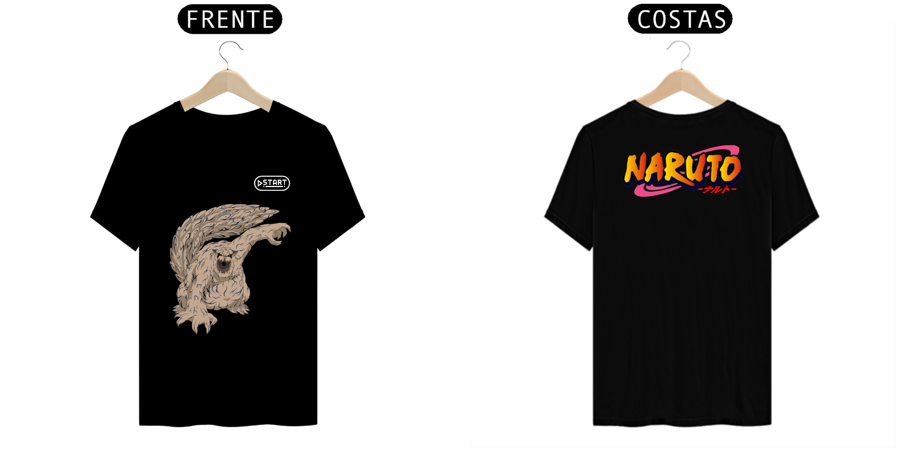 Nome do produto: Camisa Start - Naruto (Shukaku)