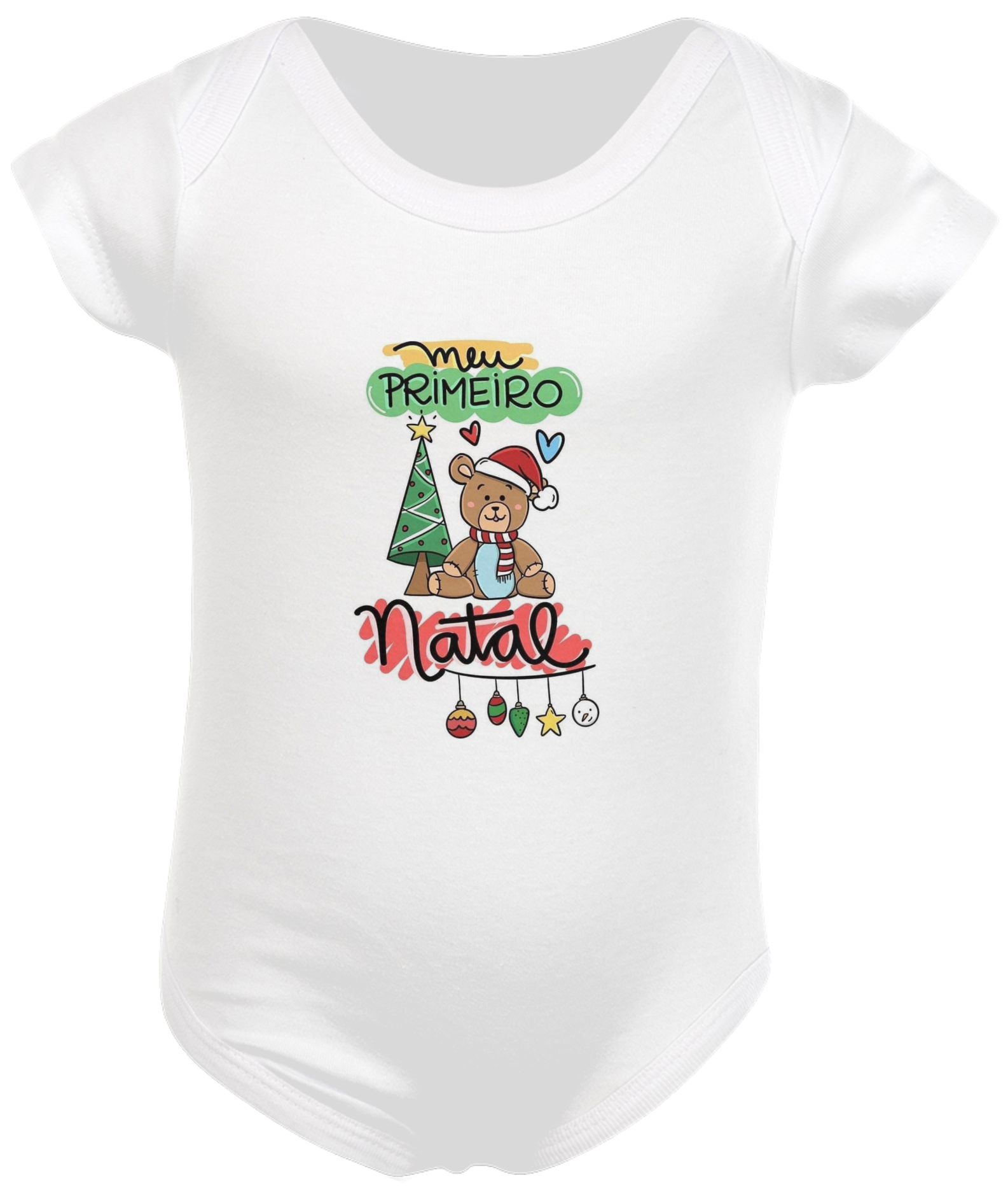 Nome do produto: BODY BEBÊ MEU PRIMEIRO NATAL