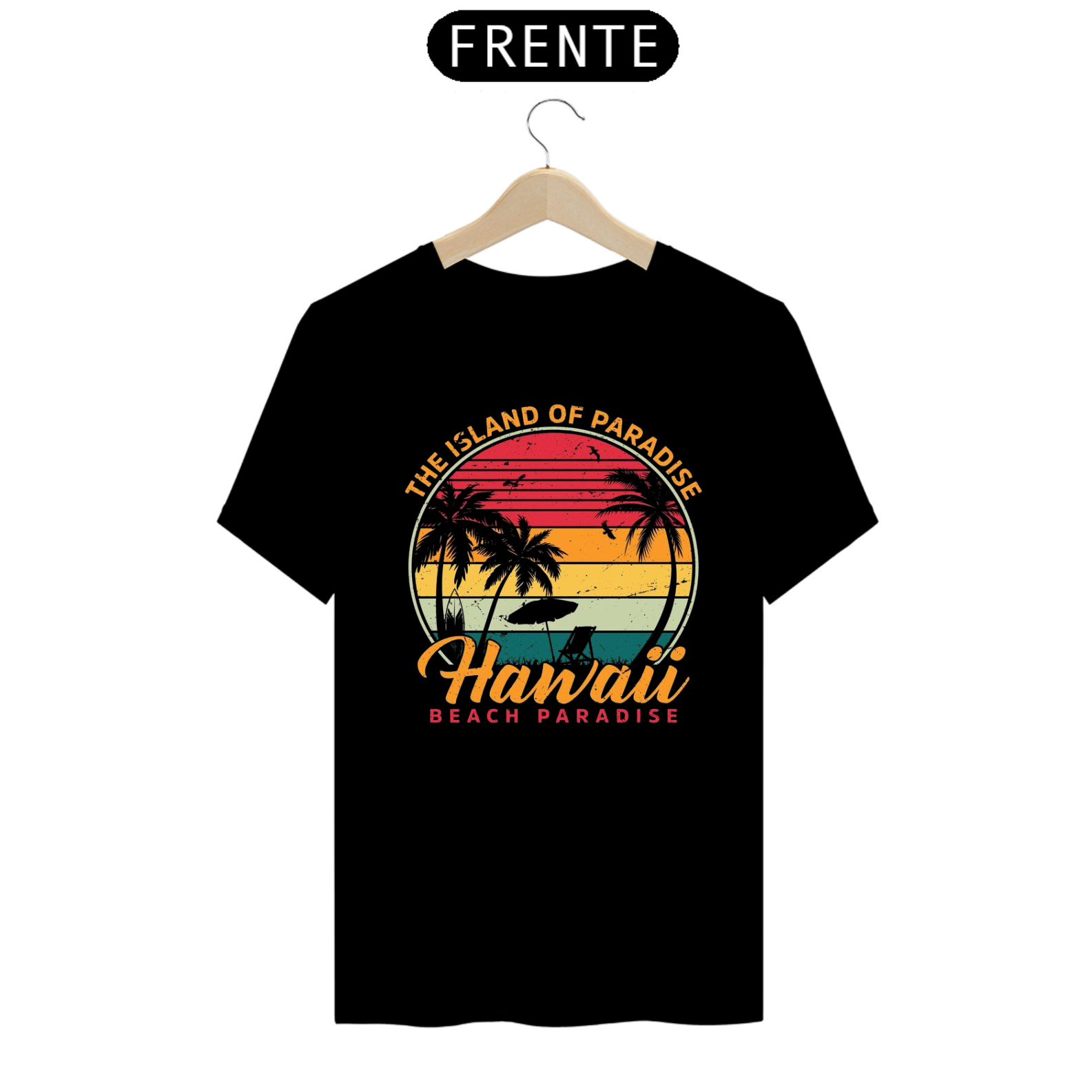 Nome do produto: Camisa Hawaii Beach Paradise