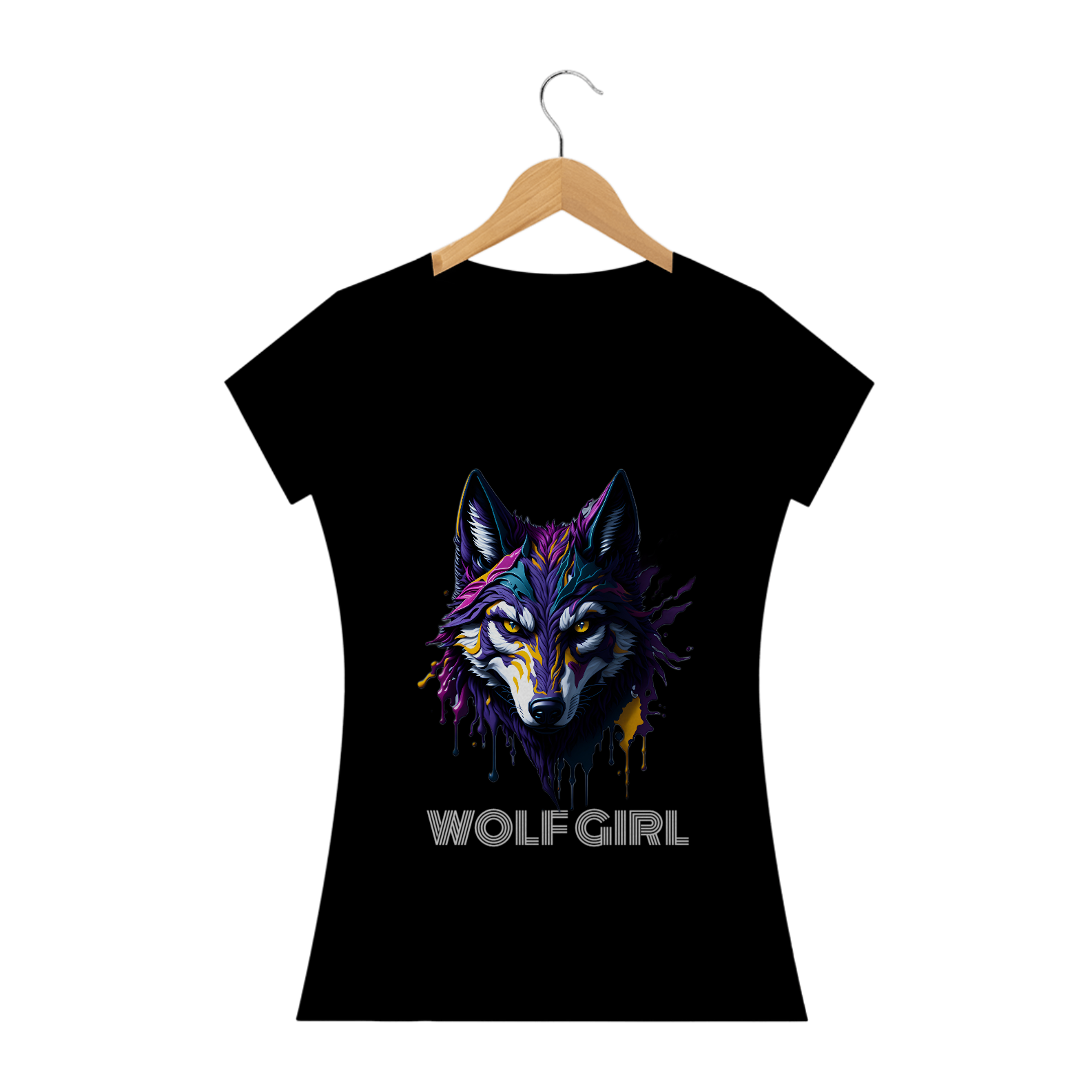 Nome do produto: BABY LOOK WOLF GIRL
