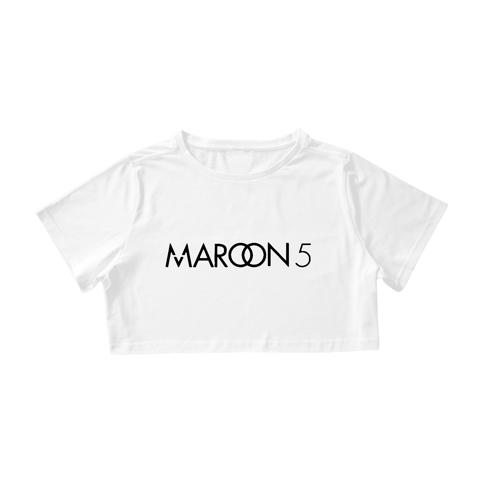 Nome do produto: Camiseta Cropped Maroon 5 - Logo