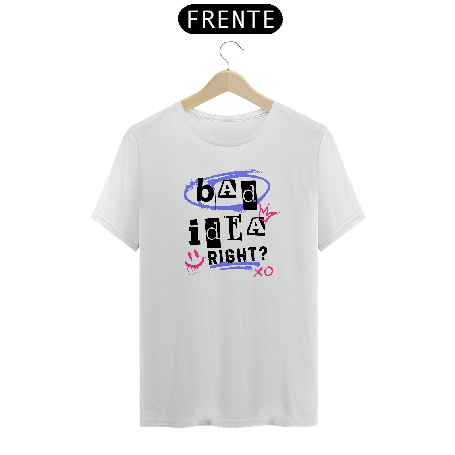 Nome do produto: Camiseta Olivia Rodrigo - Bad idea, right? (Frente única)