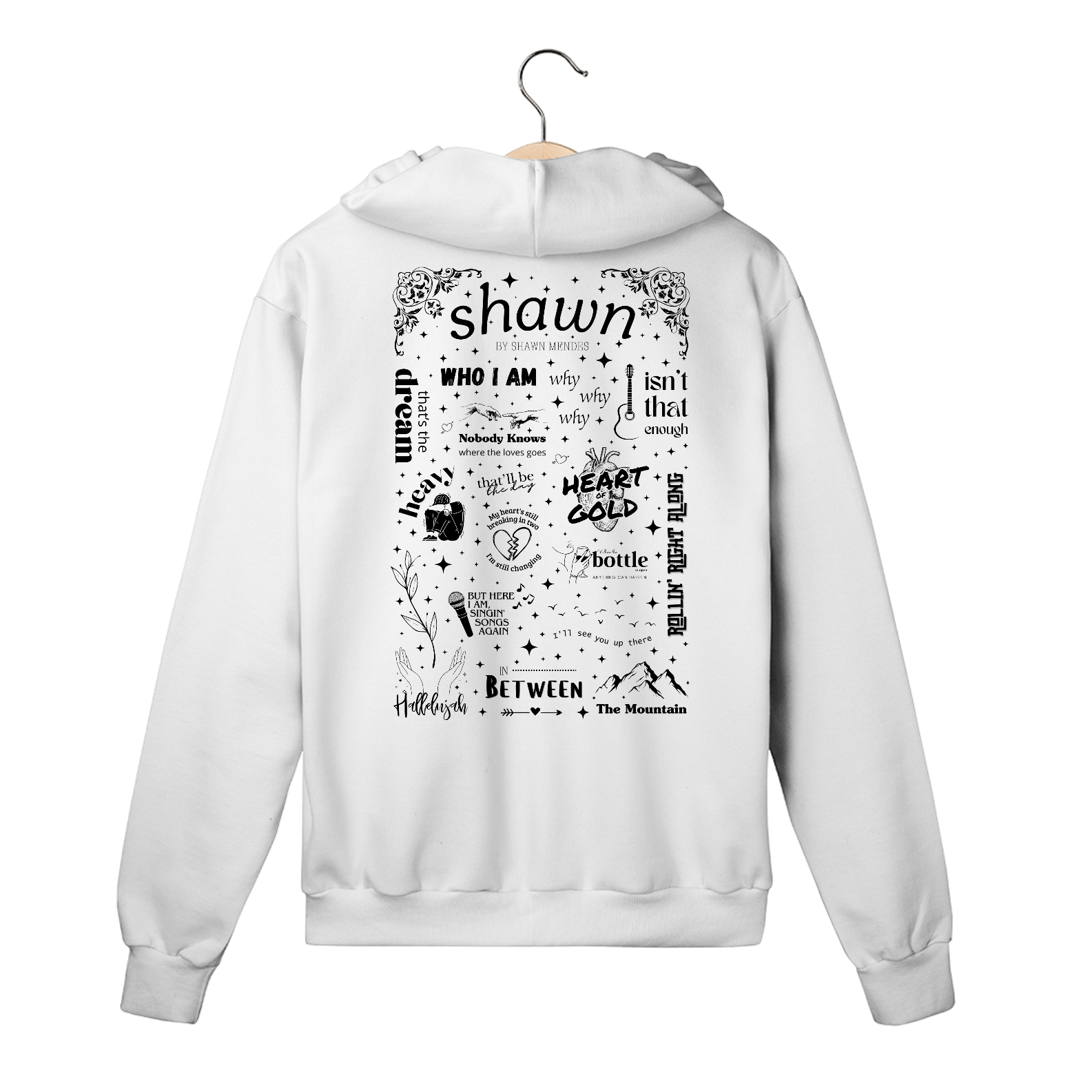 Nome do produto: Casaco Shawn Mendes - Álbum Shawn - Versão Branca