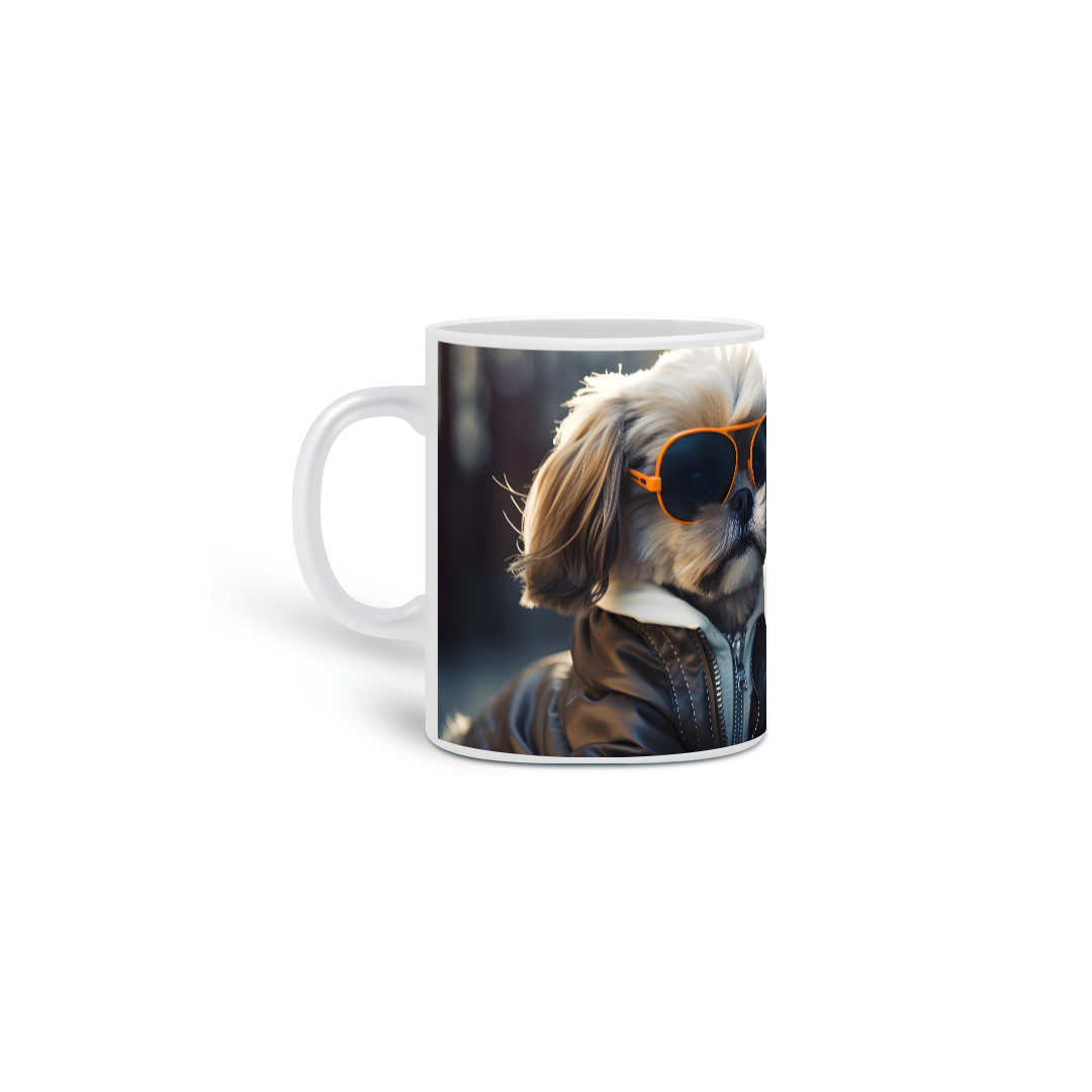 Nome do produto: Caneca Shih Tzu com Arte Digital - #Autenticidade 0003