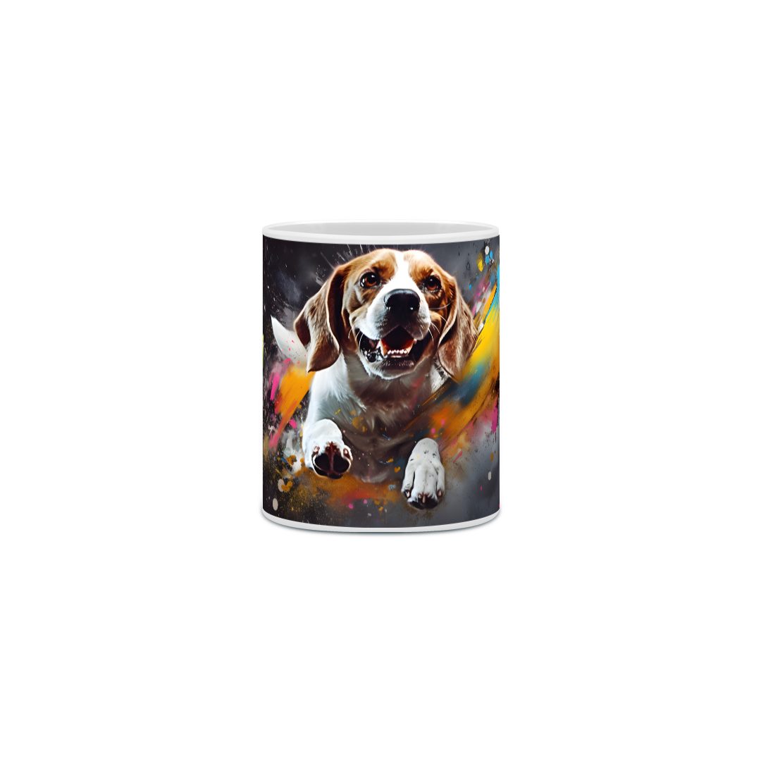 Nome do produto: Caneca Beagle com Arte Digital - #Autenticidade 0003