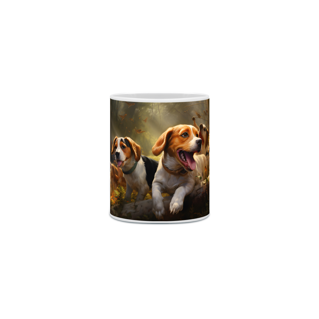 Nome do produto: Caneca Beagle com Arte Digital - #Autenticidade 0004