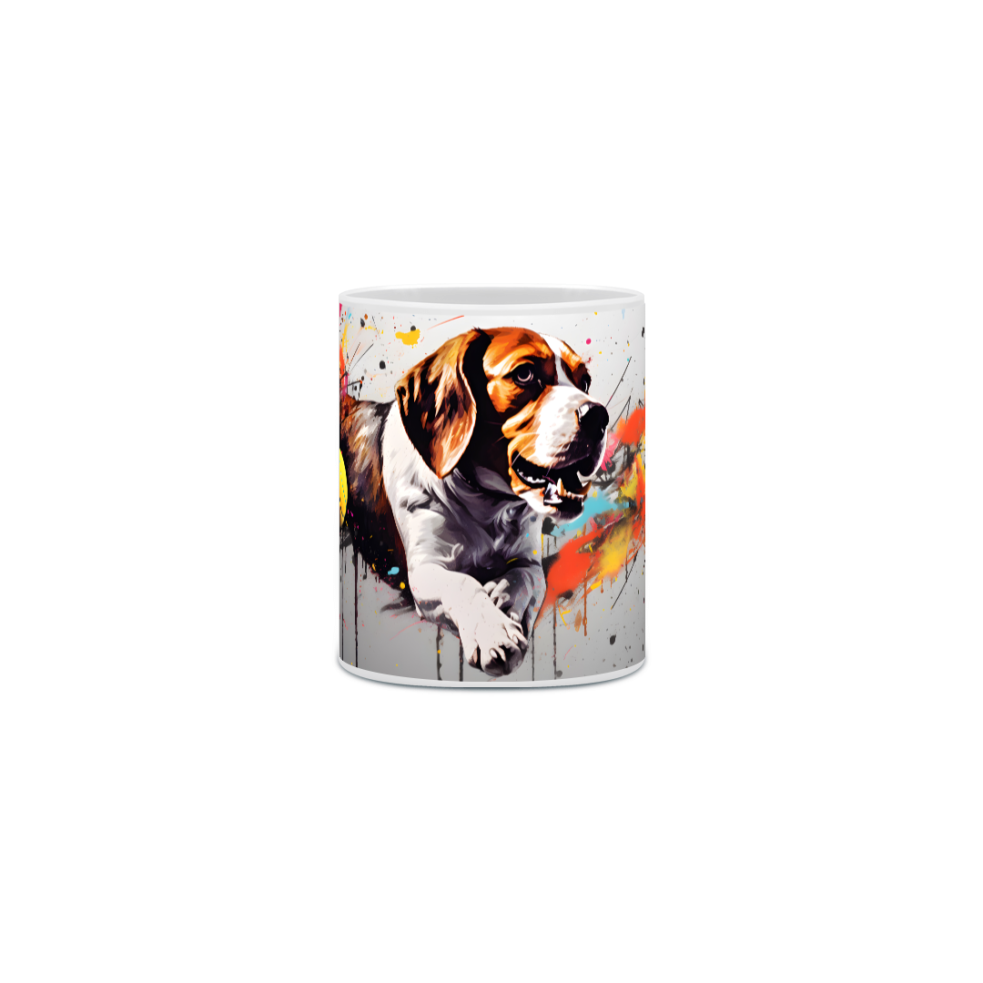 Nome do produto: Caneca Beagle com Arte Digital - #Autenticidade 0008