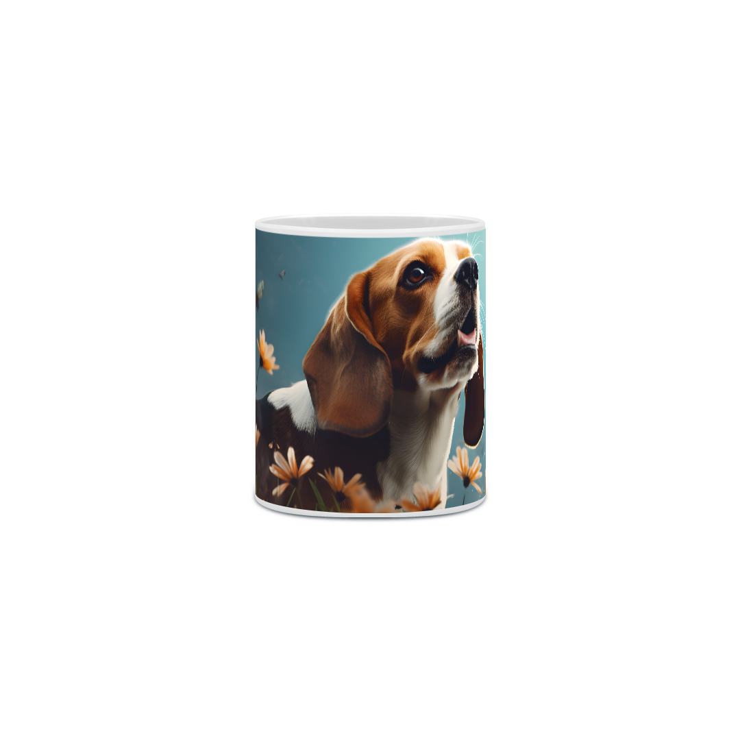 Nome do produto: Caneca Beagle com Arte Digital - #Autenticidade 0025