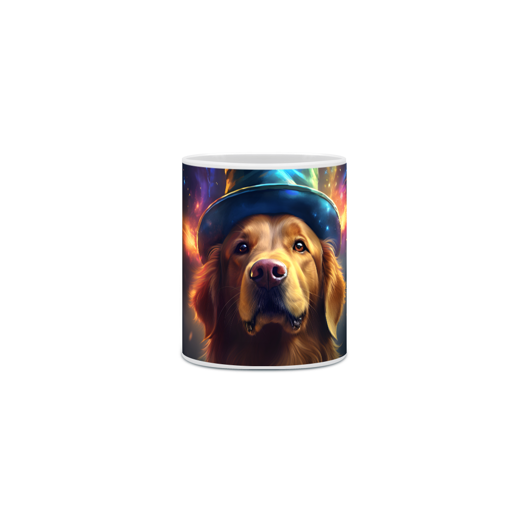 Nome do produto: Caneca Golden Retriever com Arte Digital - #Autenticidade 0002