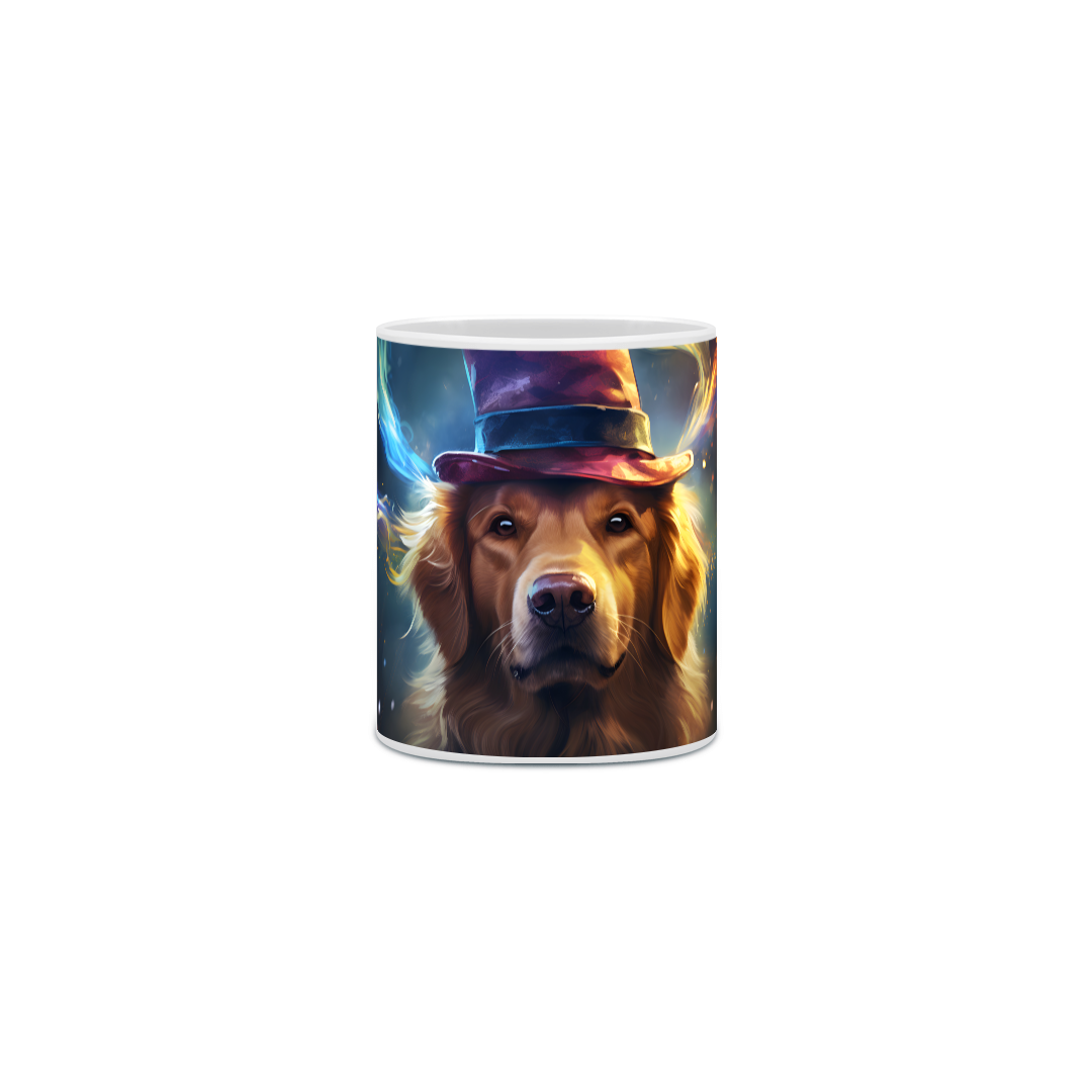 Nome do produto: Caneca Golden Retriever com Arte Digital - #Autenticidade 0006