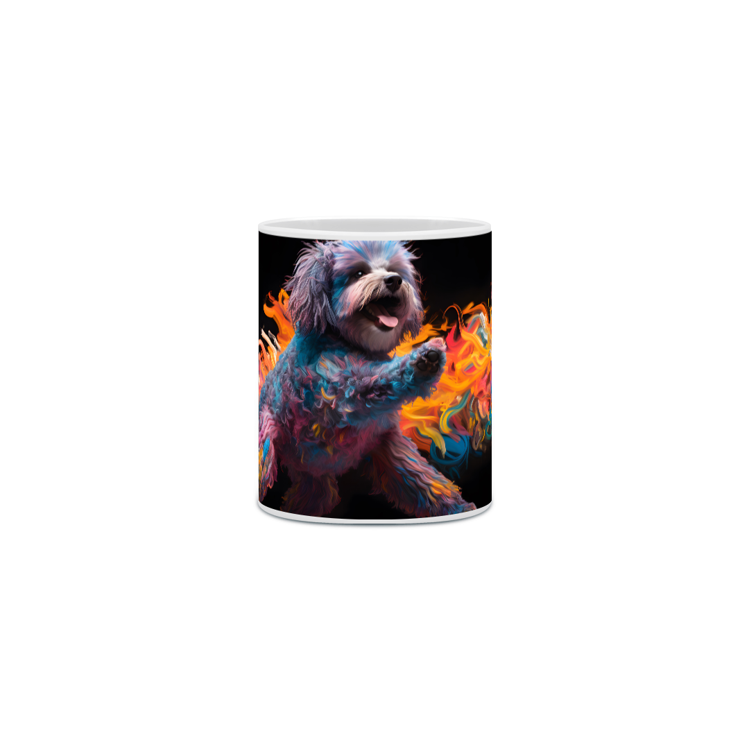 Nome do produto: Caneca Poodle com Arte Digital - #Autenticidade 0014