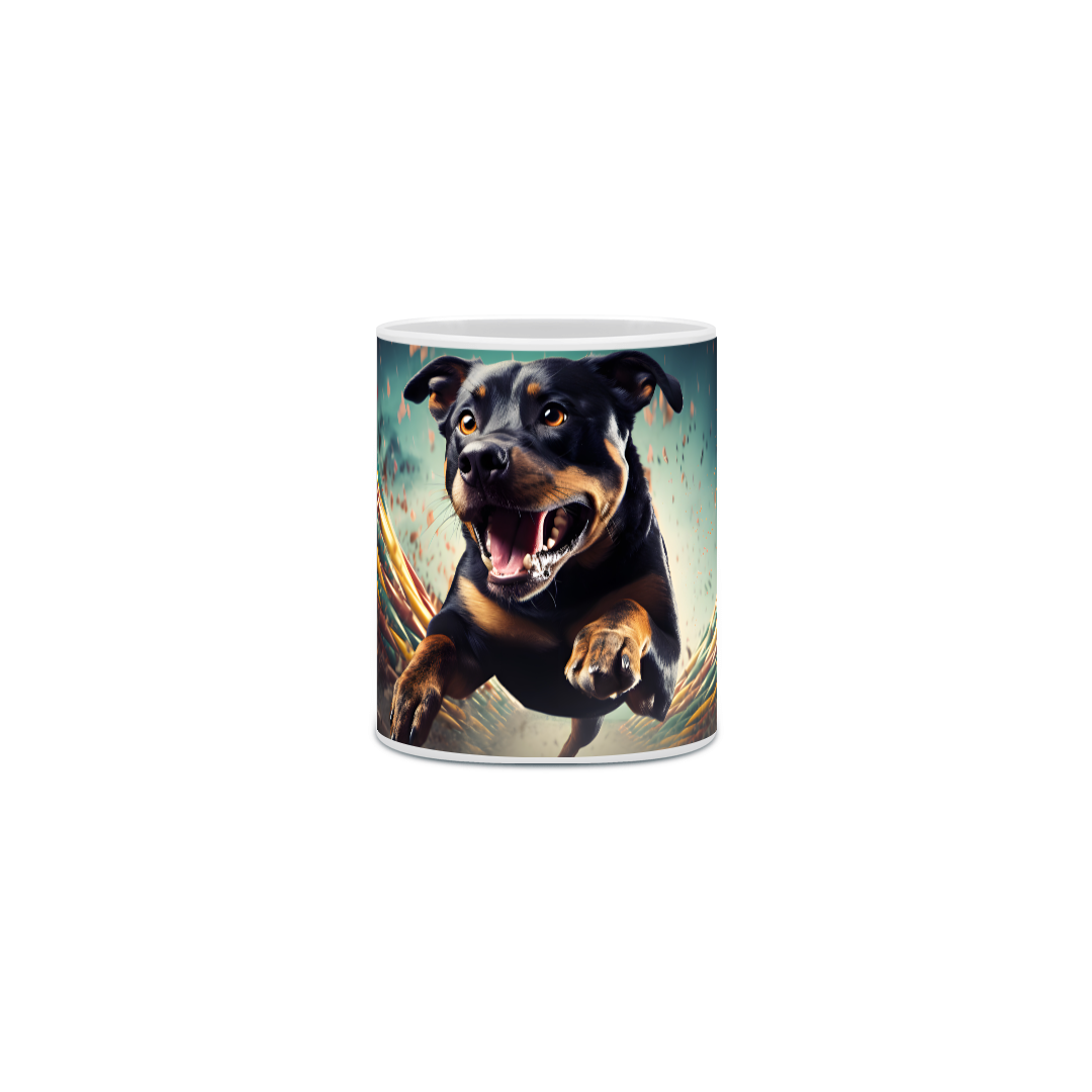 Nome do produto: Caneca Rottweiler com Arte Digital - #Autenticidade 0006