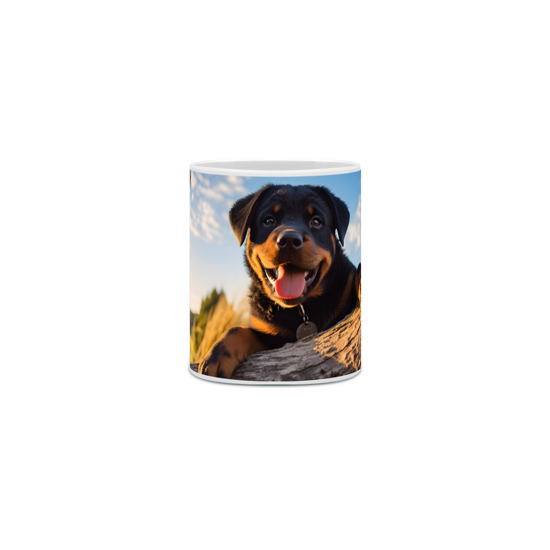 Nome do produto: Caneca Rottweiler com Arte Digital - #Autenticidade 0010