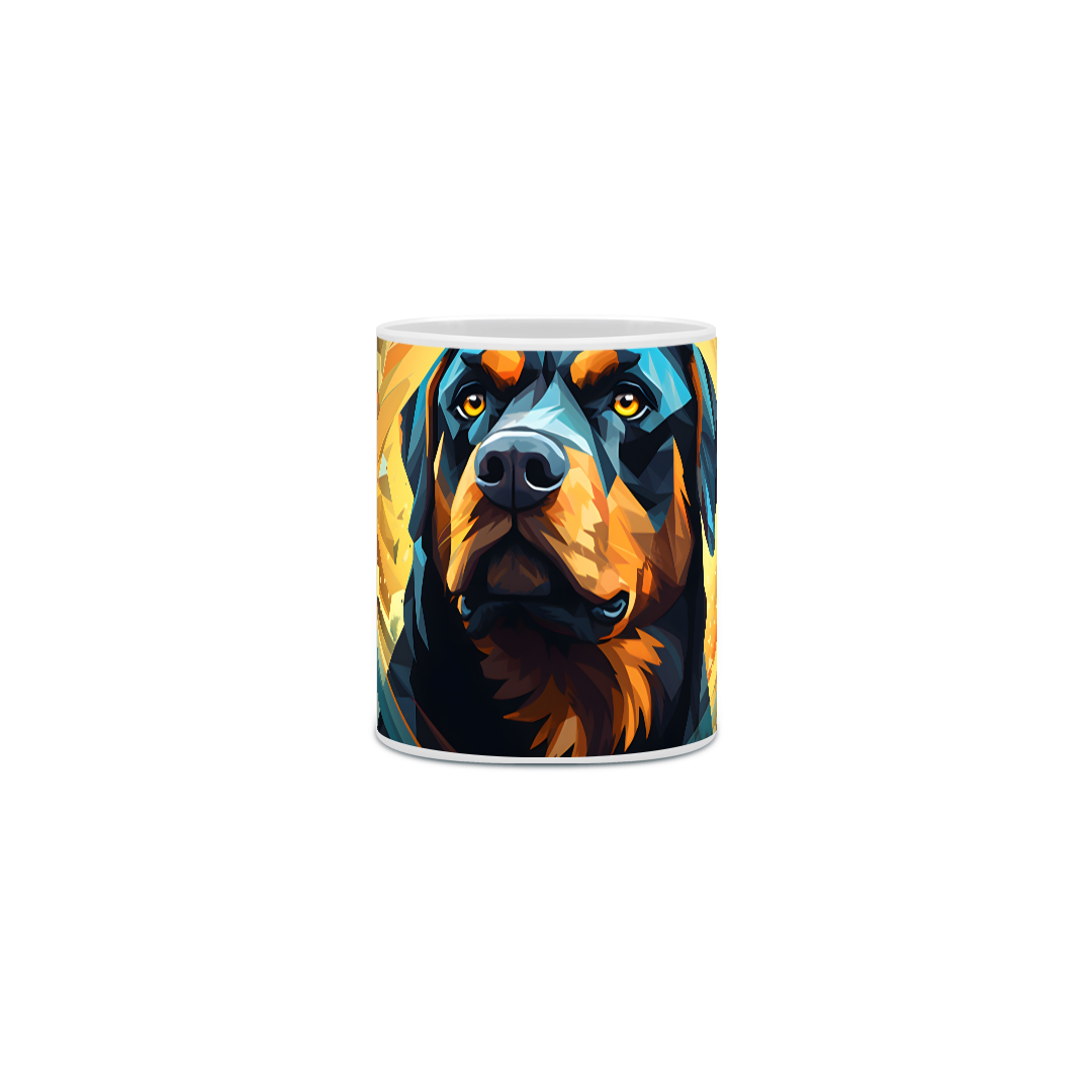 Nome do produto: Caneca Rottweiler com Arte Digital - #Autenticidade 0018