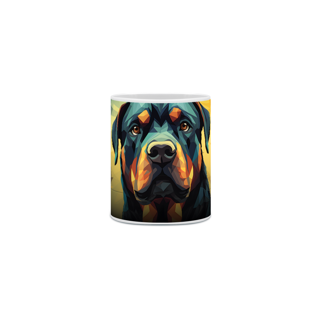 Nome do produto: Caneca Rottweiler com Arte Digital - #Autenticidade 0019