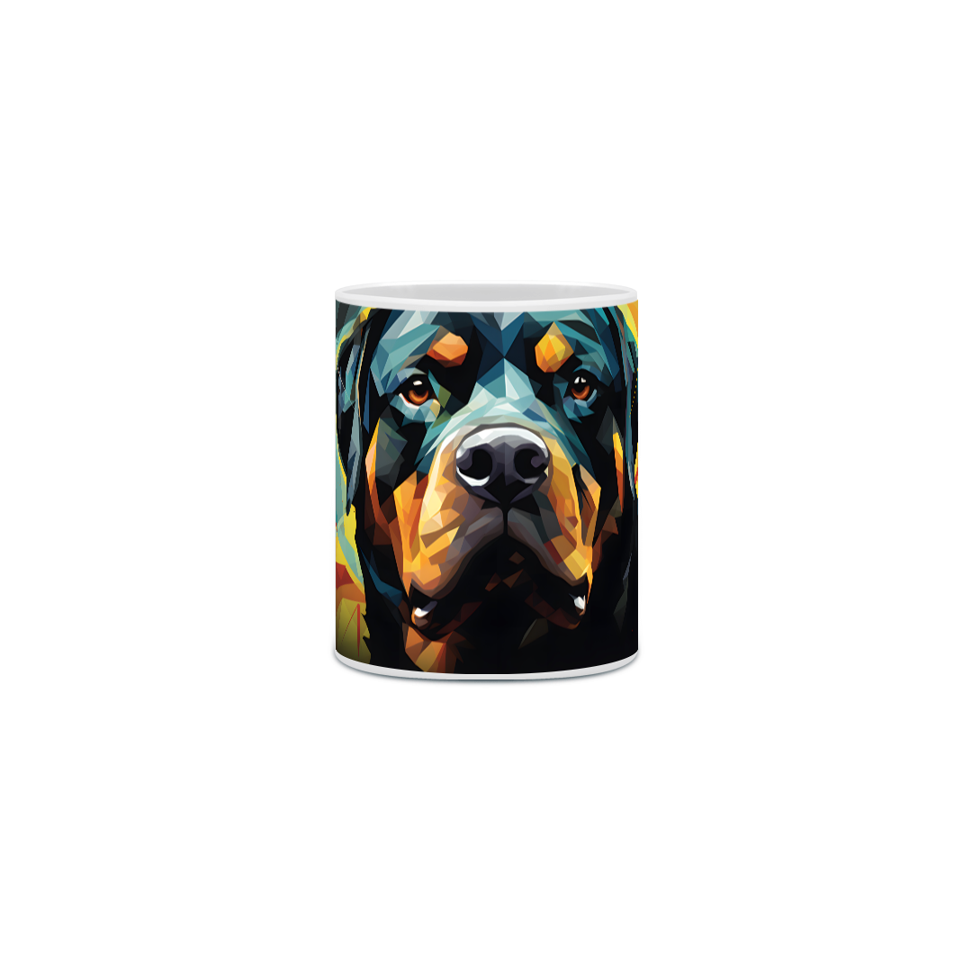Nome do produto: Caneca Rottweiler com Arte Digital - #Autenticidade 0020