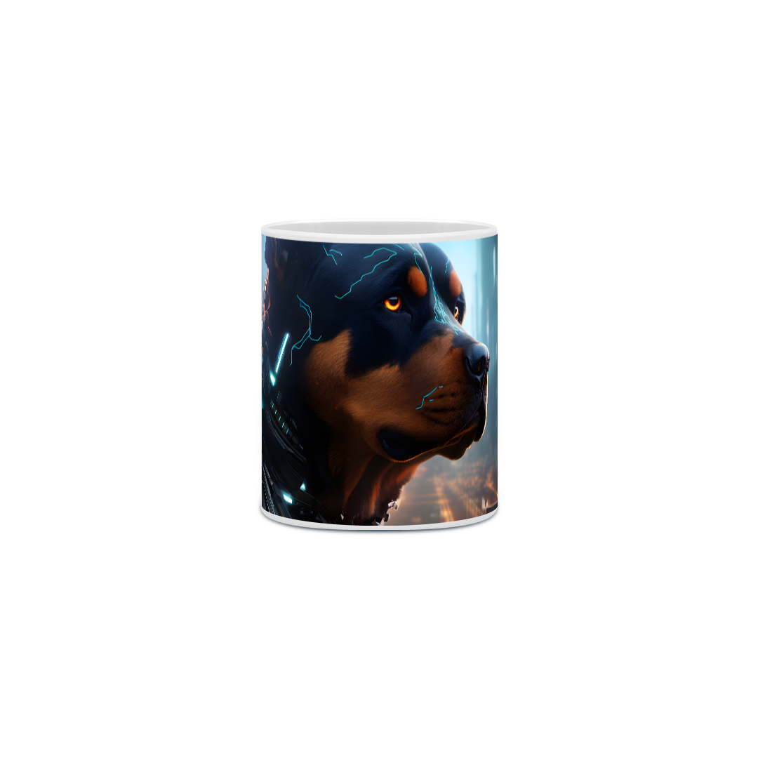 Nome do produto: Caneca Rottweiler com Arte Digital - #Autenticidade 0021