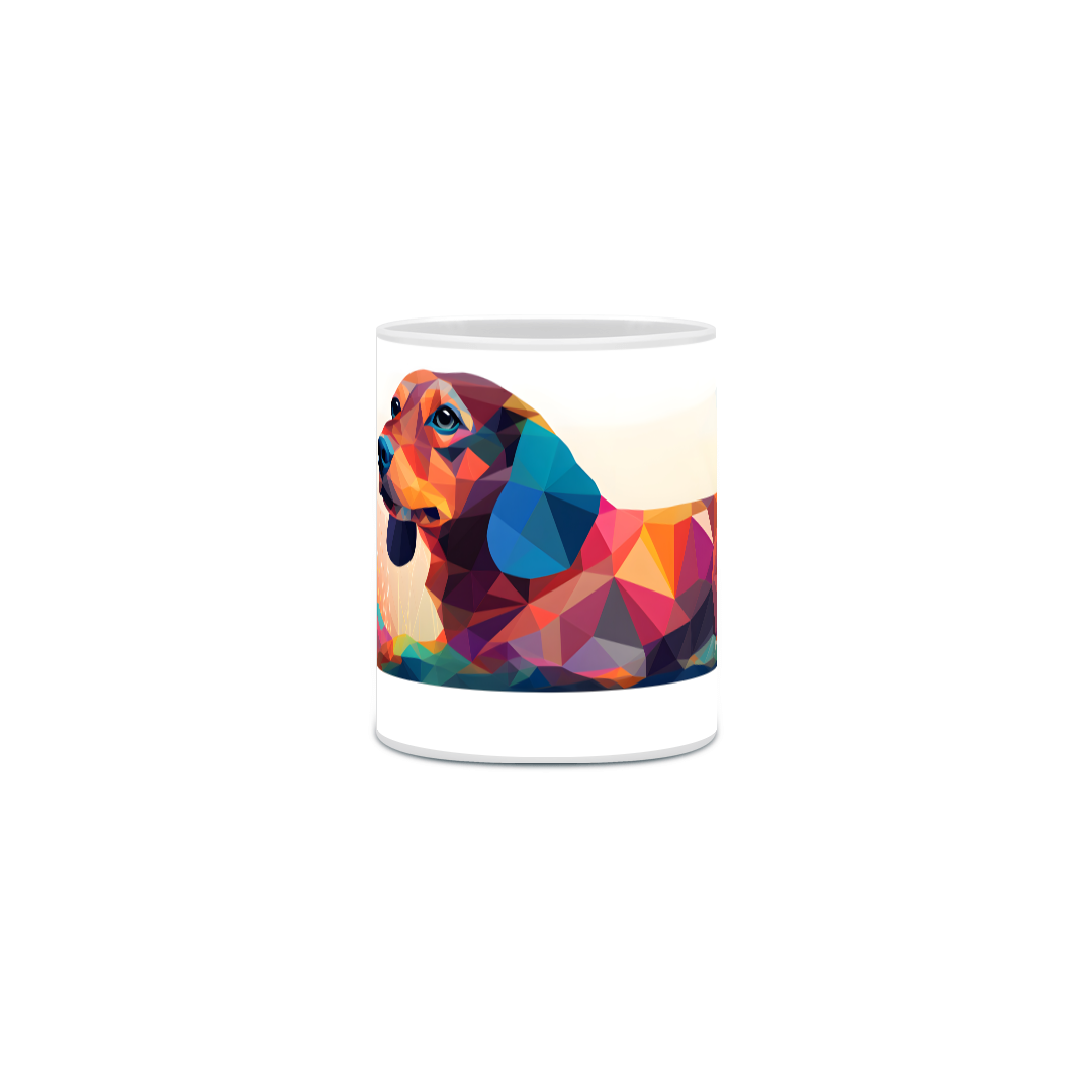 Nome do produto: Caneca Dachshund(Salsicha) com Arte Digital - #Autenticidade 0006