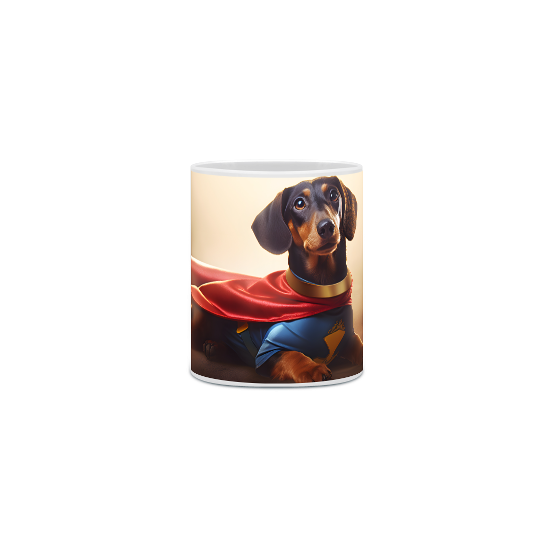 Nome do produto: Caneca Dachshund(Salsicha) com Arte Digital - #Autenticidade 0021