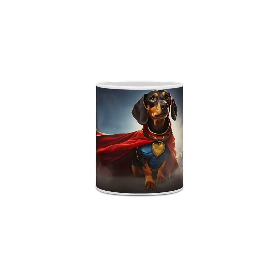 Nome do produto: Caneca Dachshund(Salsicha) com Arte Digital - #Autenticidade 0023