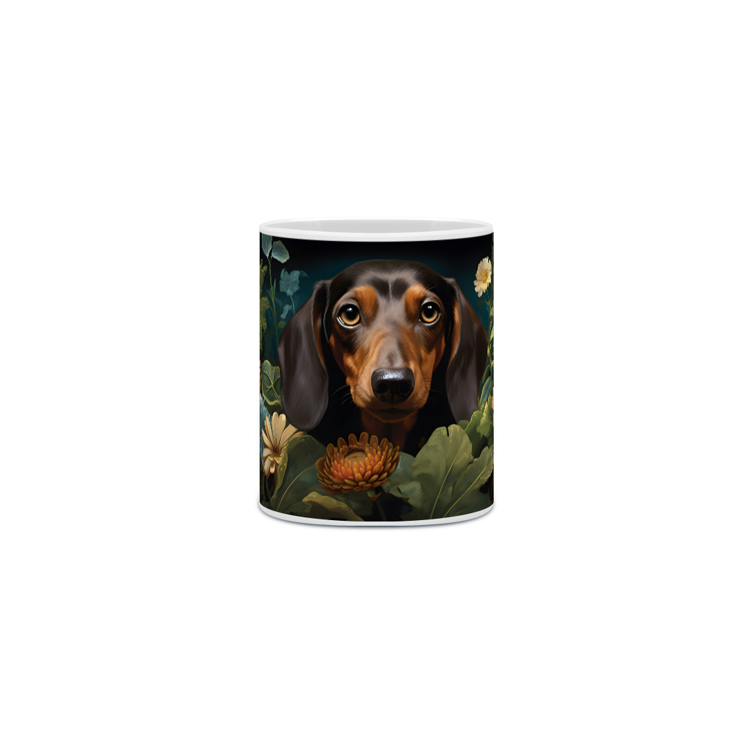 Nome do produto: Caneca Dachshund(Salsicha) com Arte Digital - #Autenticidade 0024